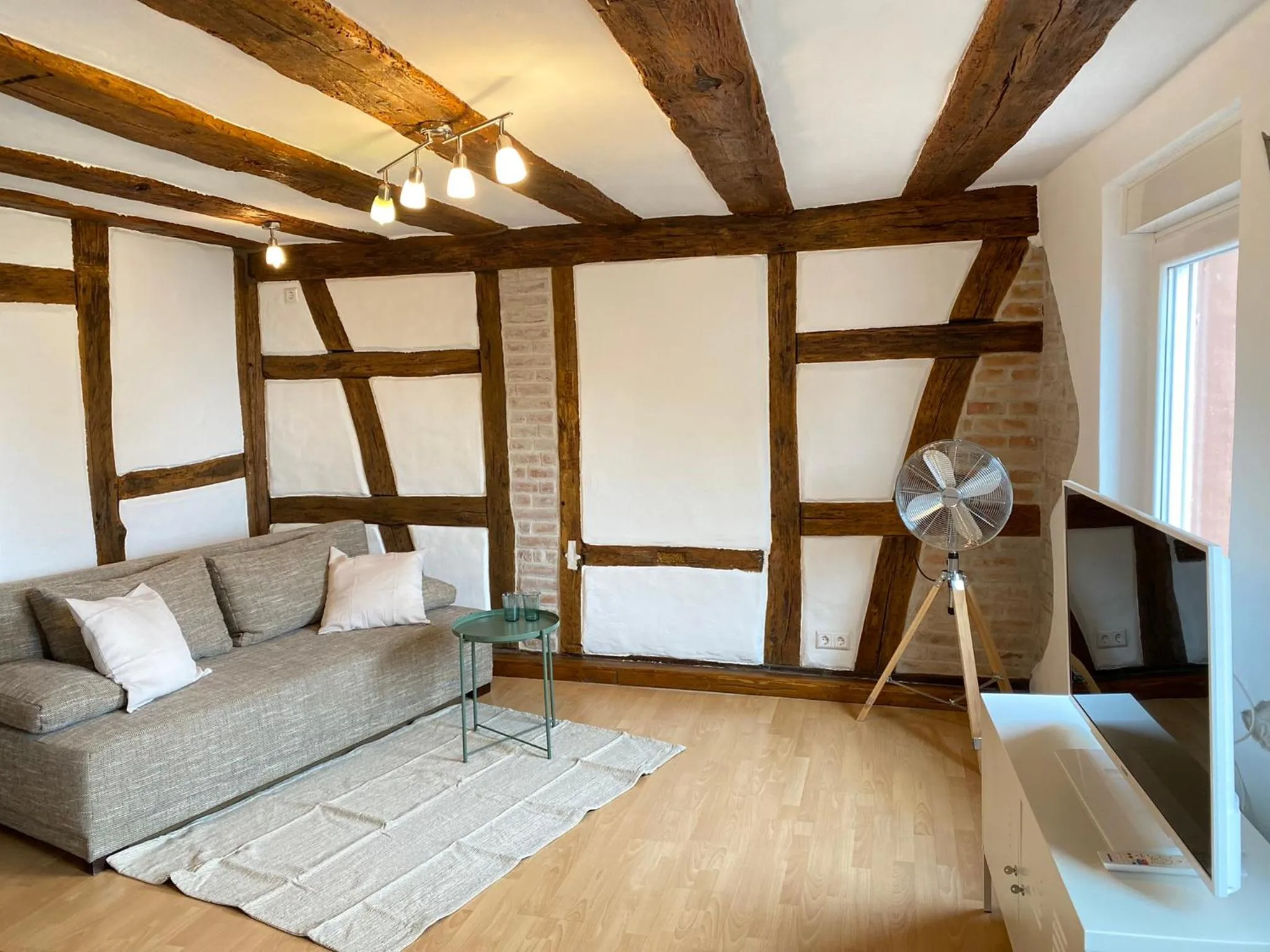 Living room in Haus am Heiner Geißler Platz by Landgasthof Zickler