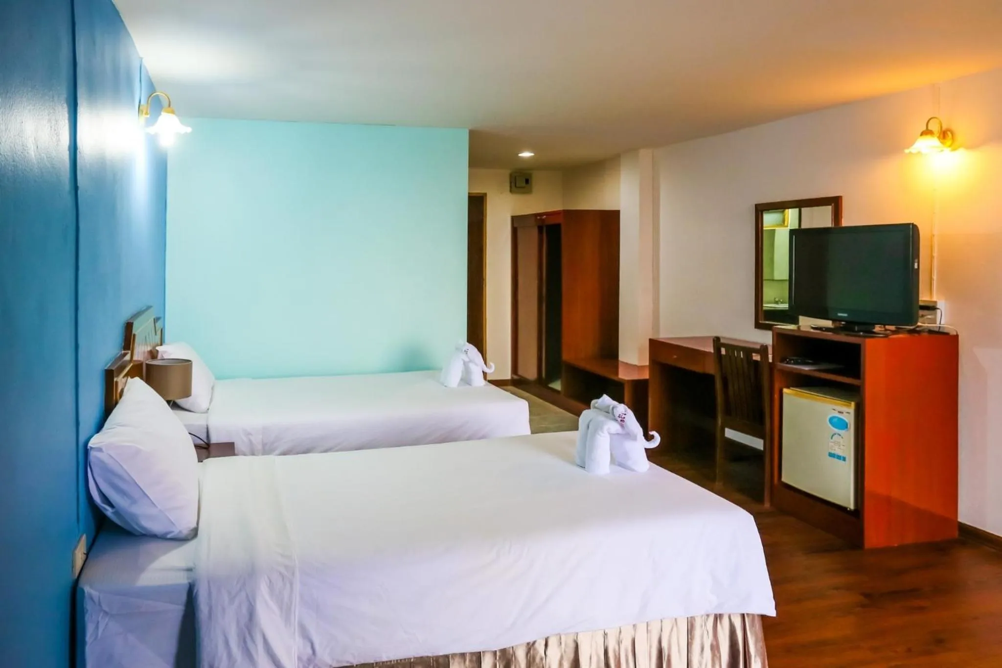 Bed in Wiangwalee Hotel