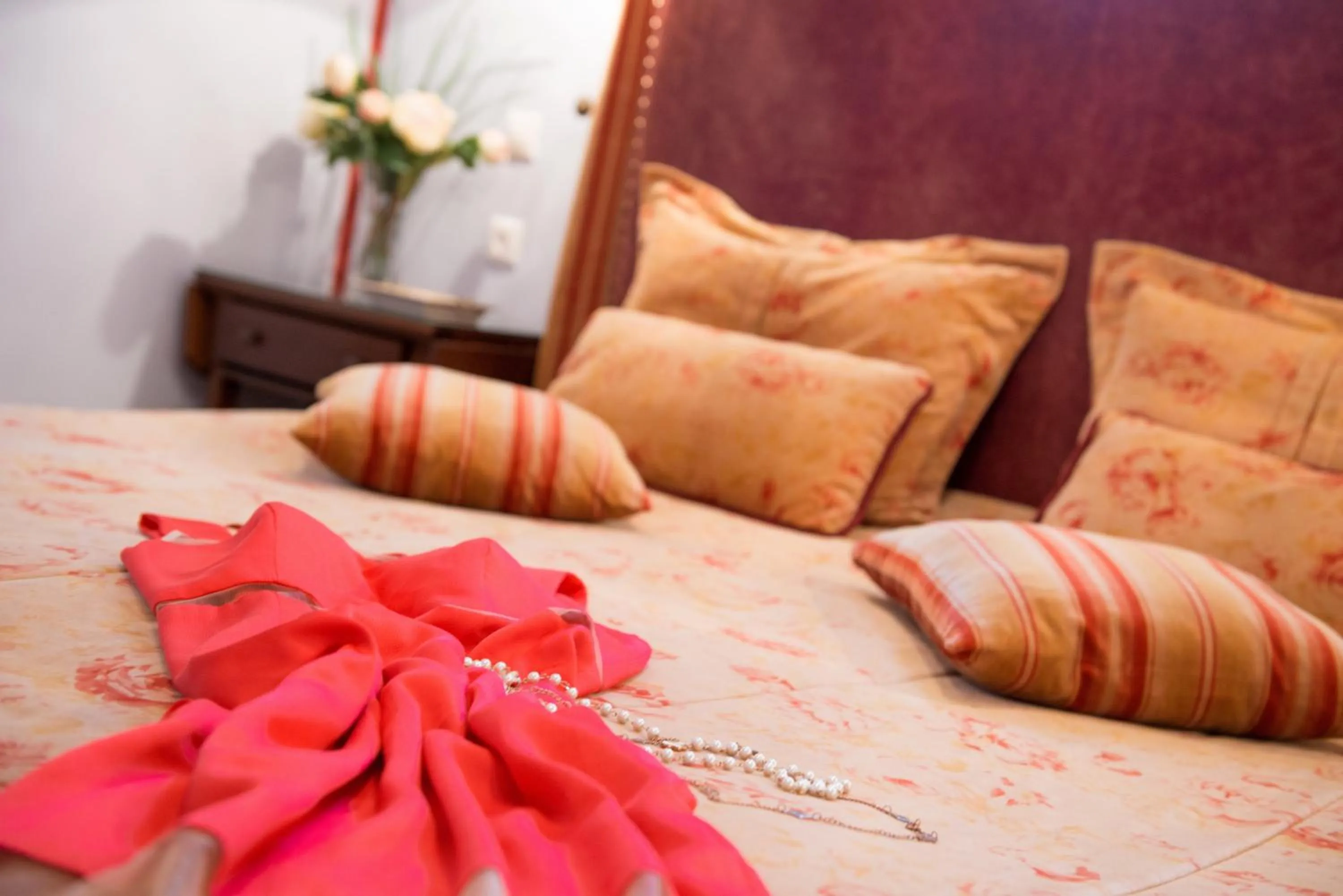 Decorative detail, Bed in Enavlion Hotel