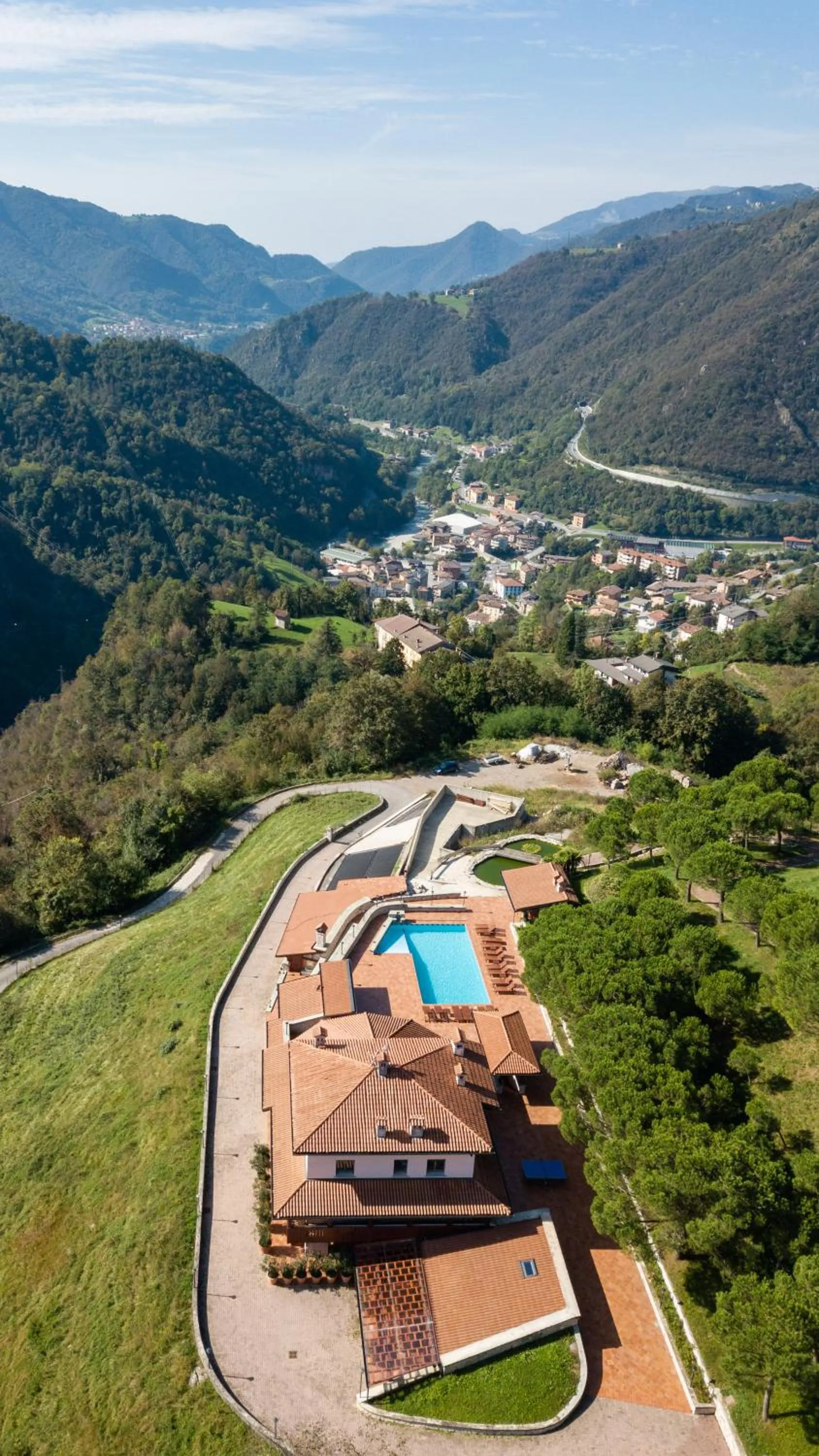 Bird's eye view in Resort Ninfea San Pellegrino Terme
