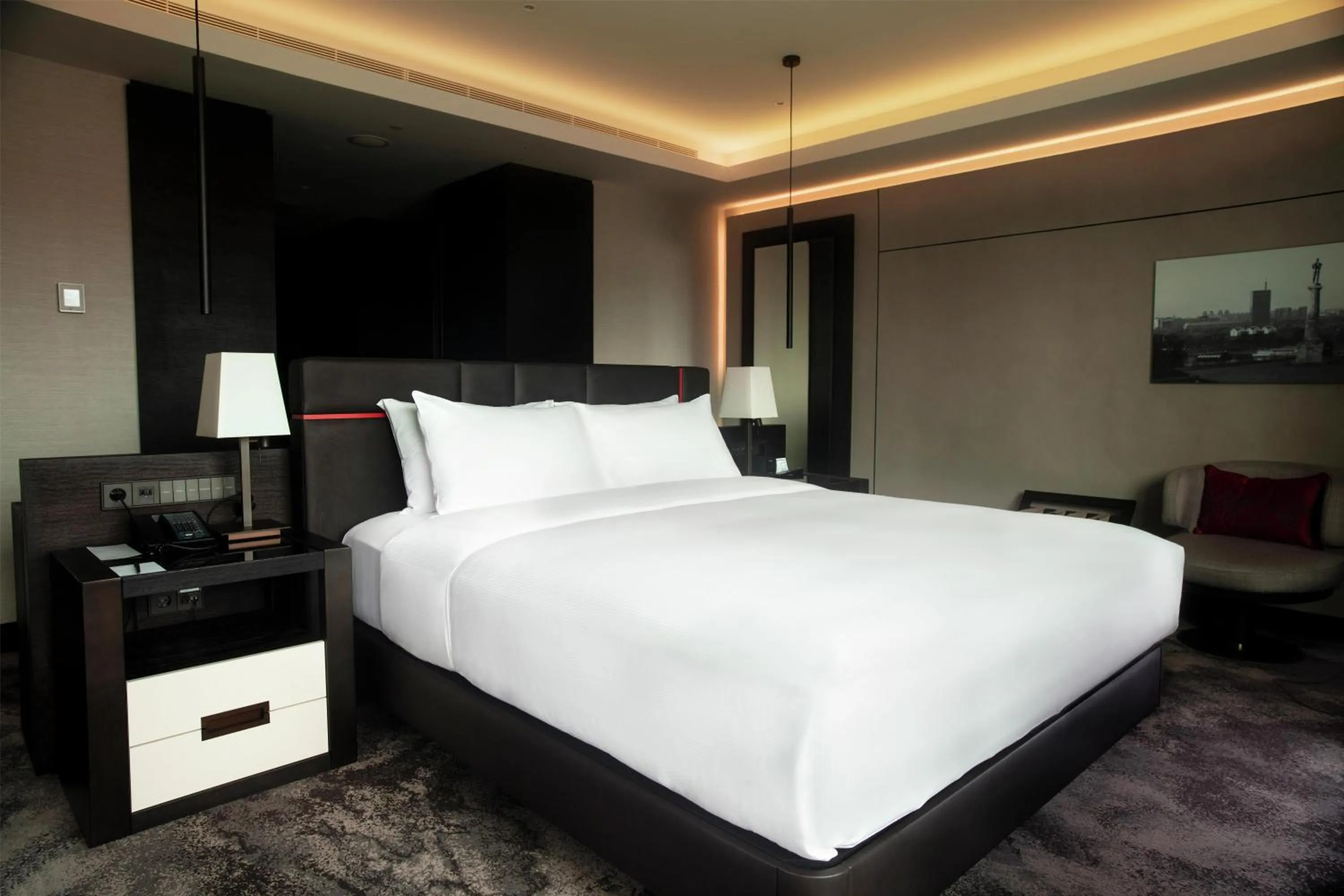 Bedroom, Bed in Hilton Belgrade