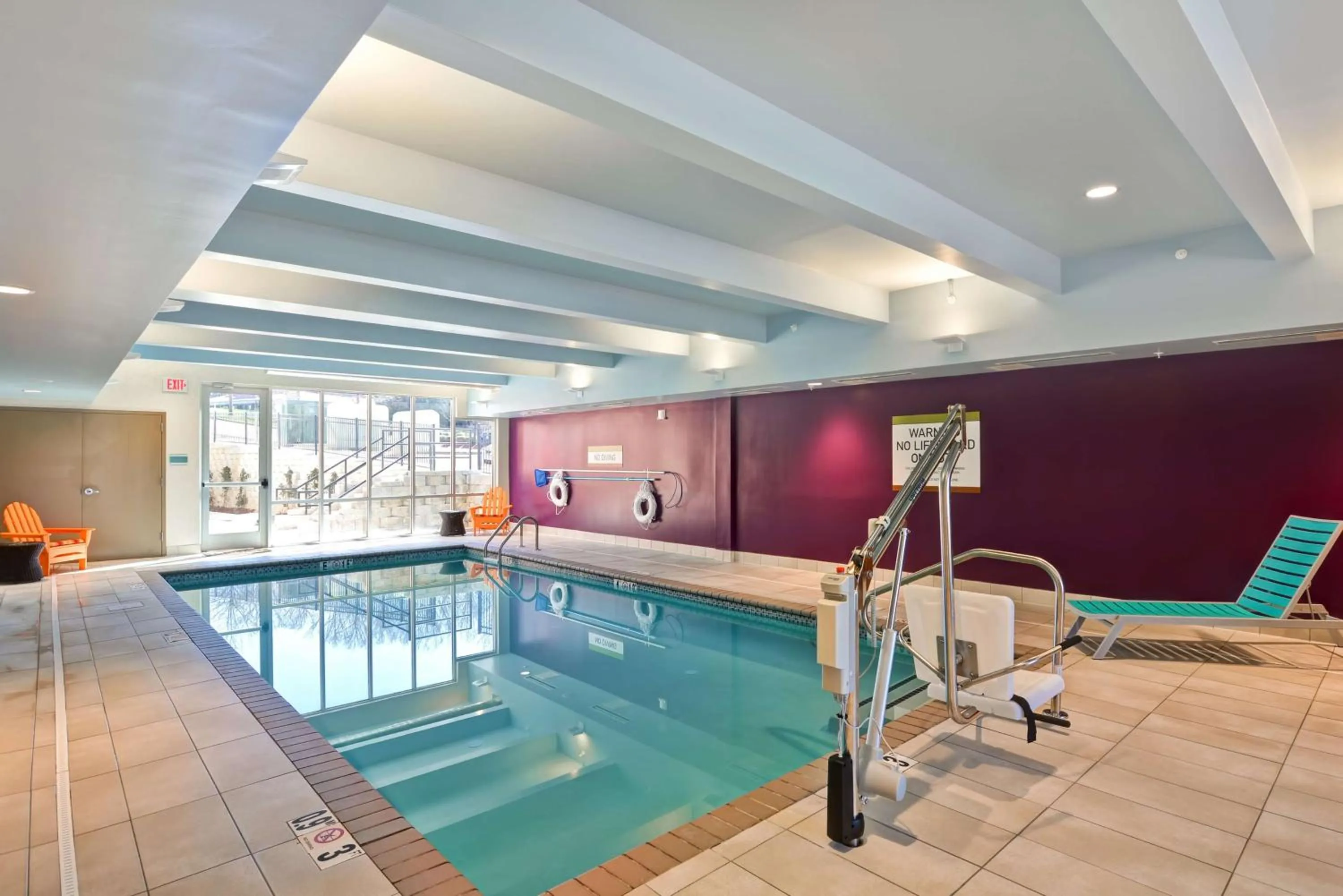 Pool view in Home2 Suites By Hilton Winston-Salem Hanes Mall
