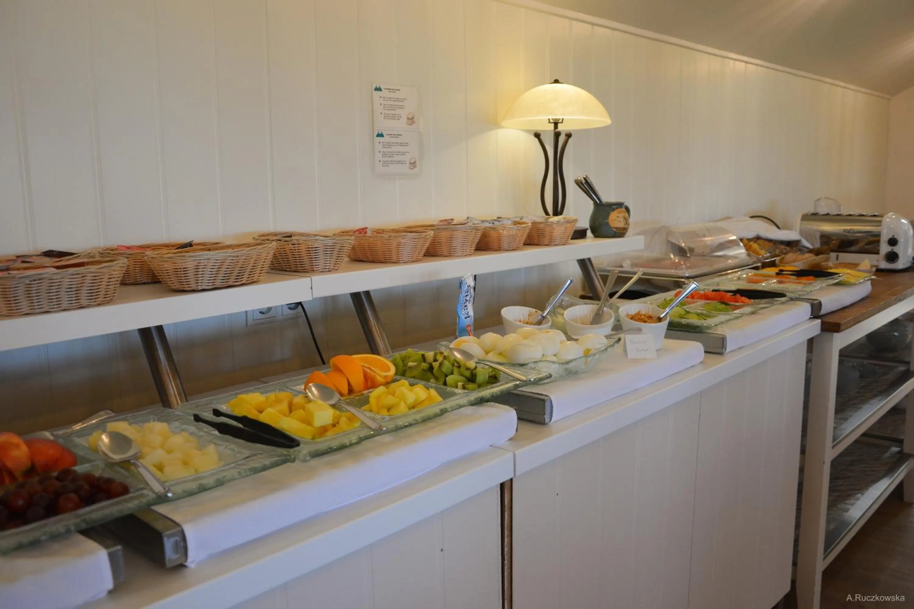 Buffet breakfast in Hótel Búrfell