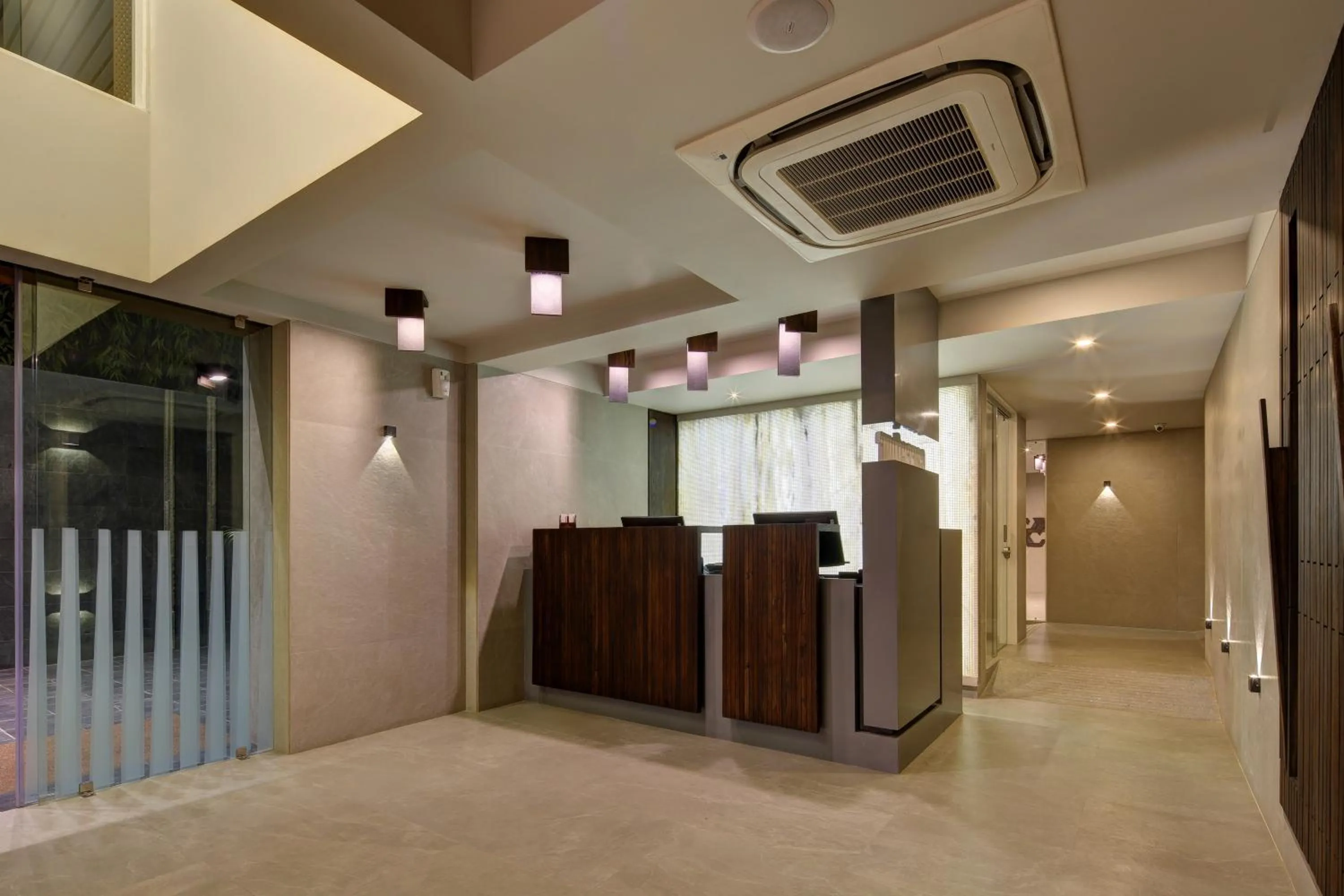 Lobby or reception in Hotel Carrefour