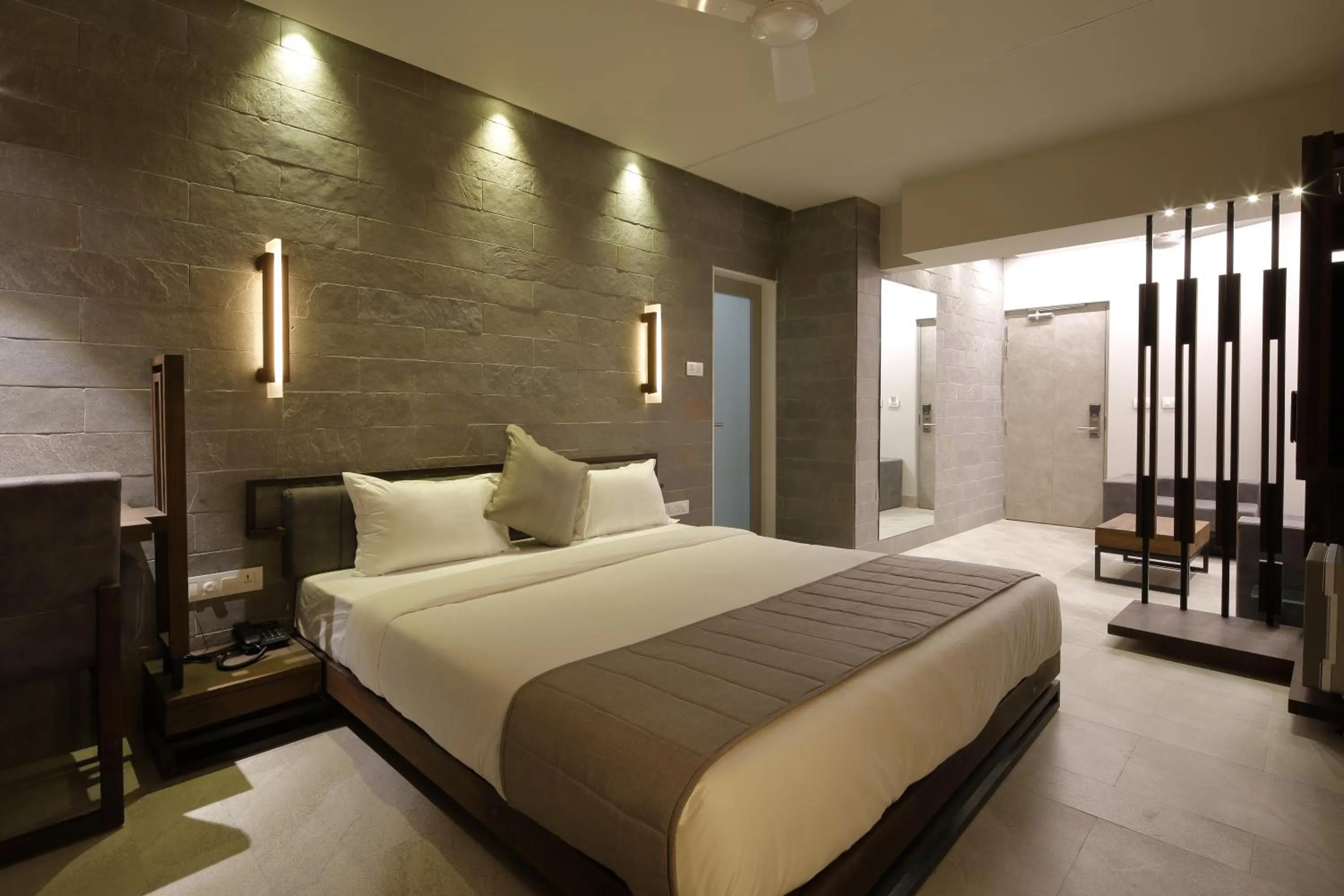 Bed in Hotel Carrefour