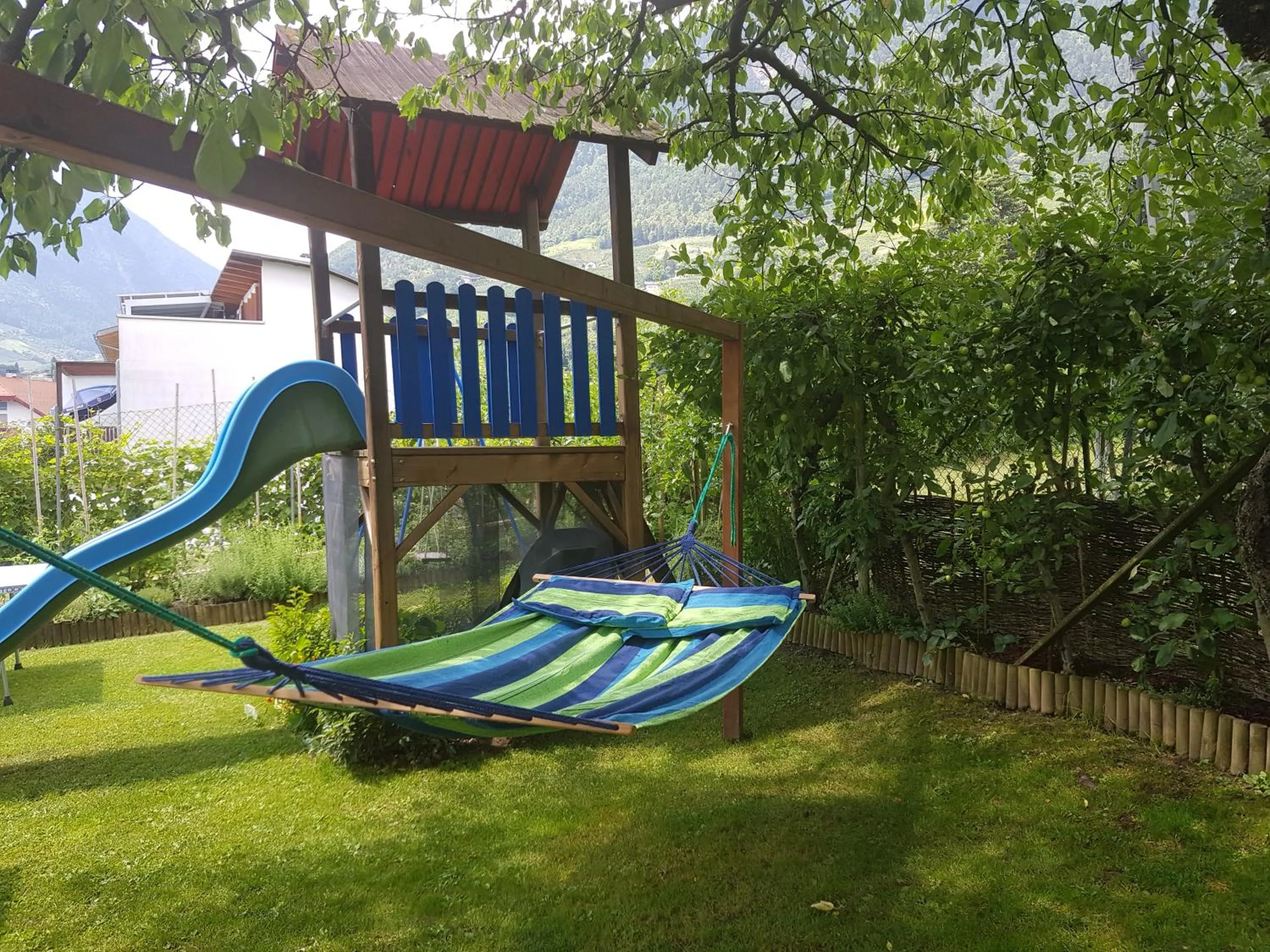 Garden view in Hotel FleurAlp