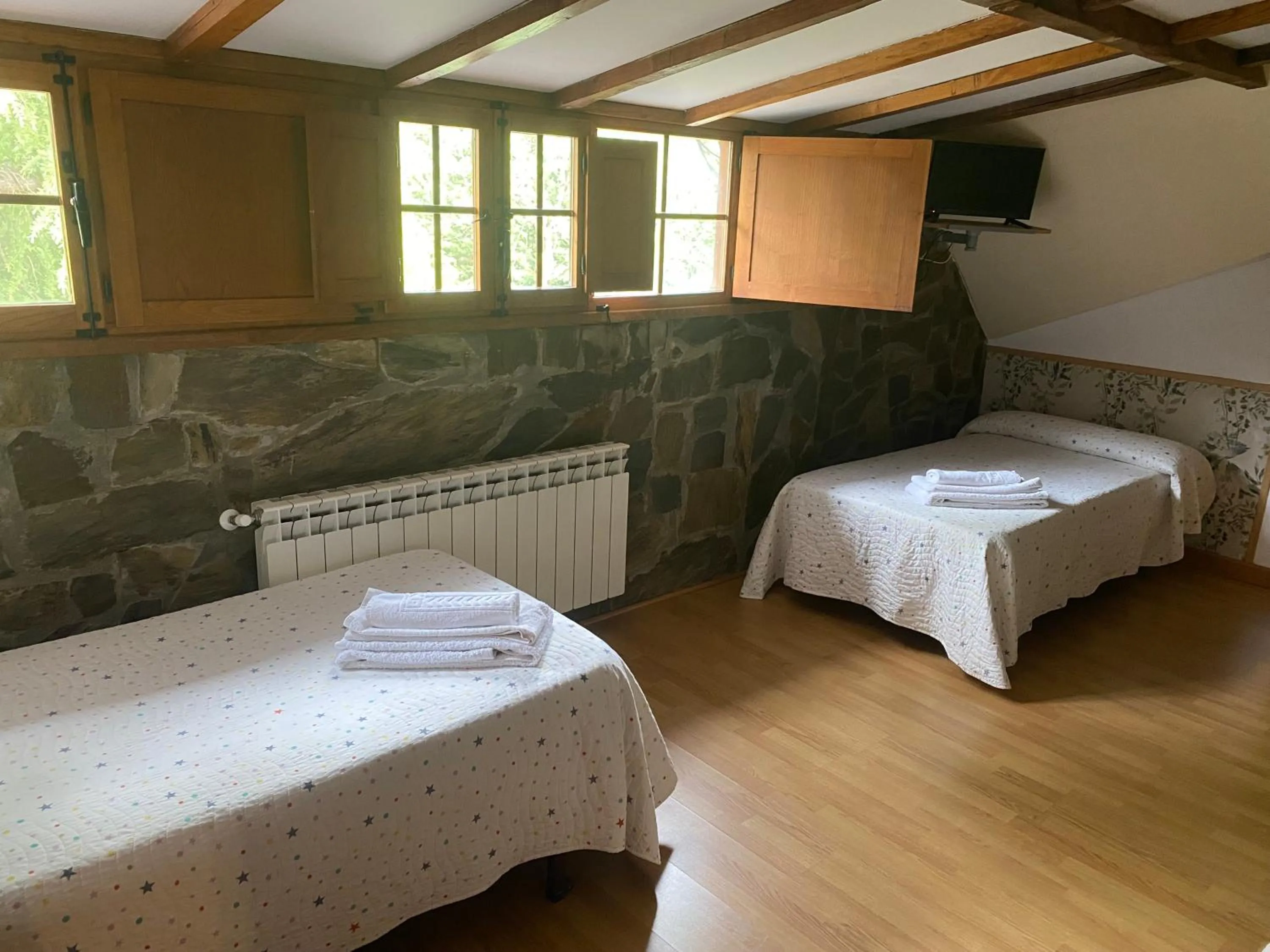 Bed in Hotel Rural Camino Medulas