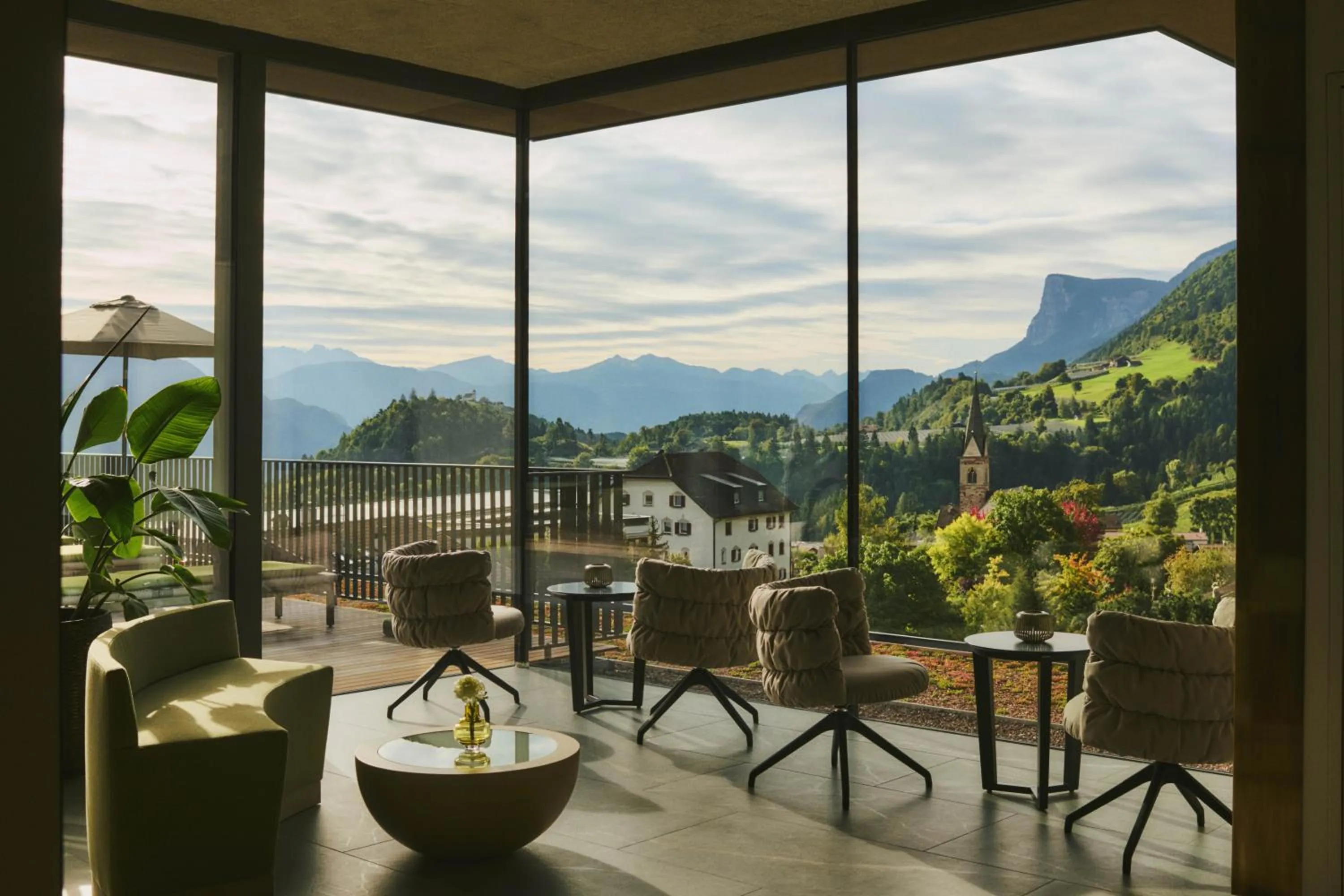 Mountain view in ALPIANA - green luxury Dolce Vita Hotel