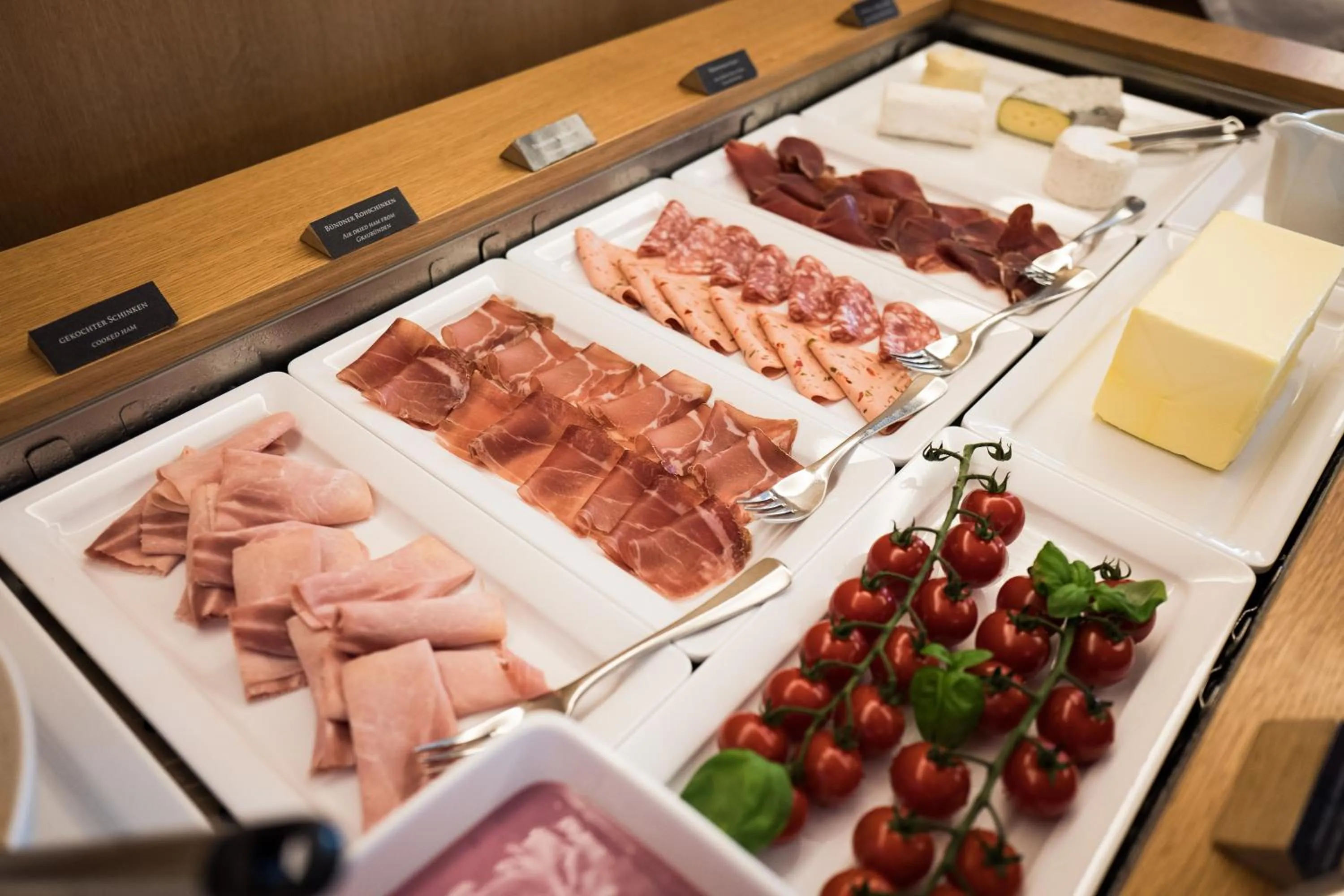 Buffet breakfast in Hotel Alpina