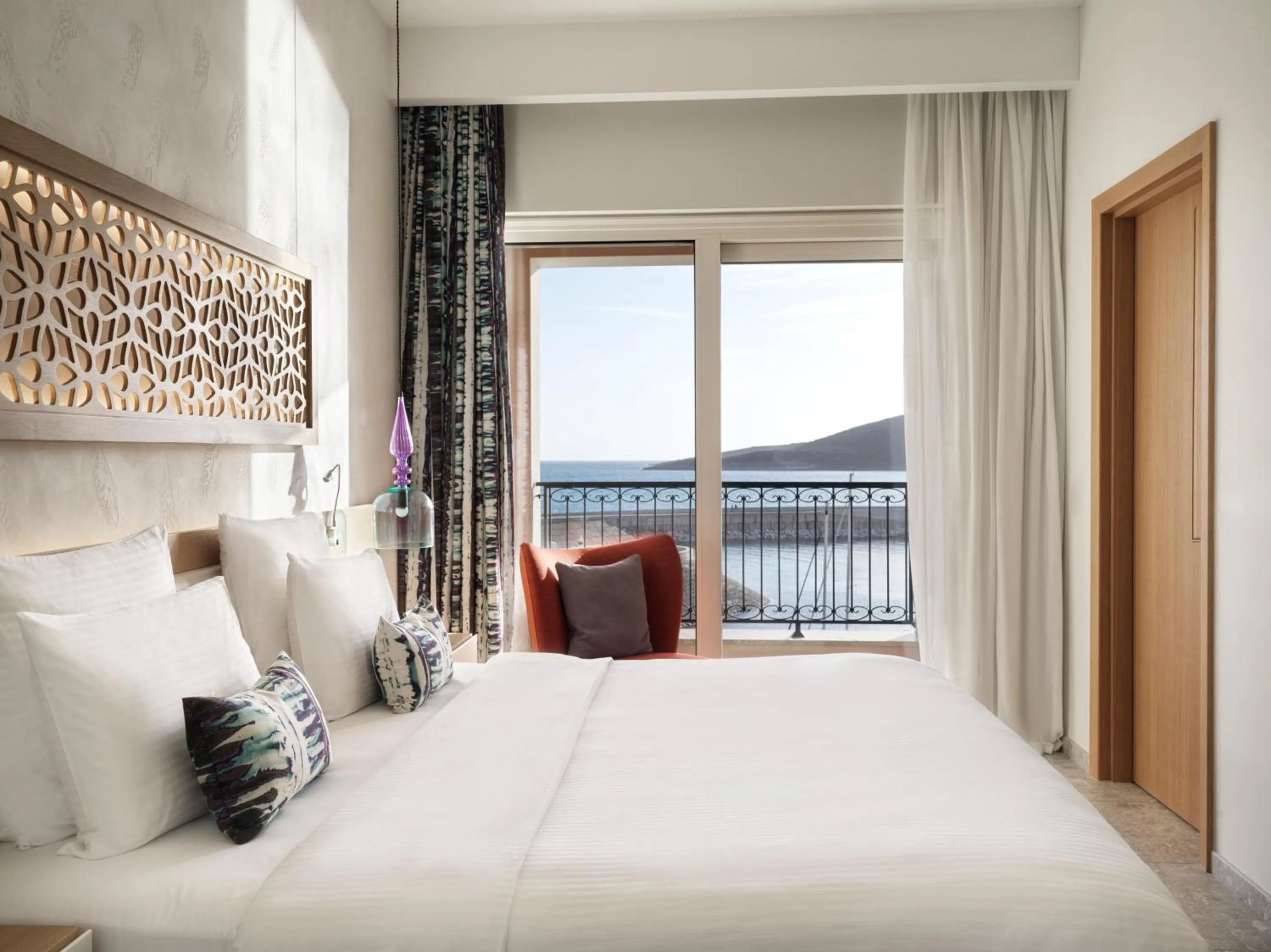 View (from property/room), Bed in The Chedi Luštica Bay