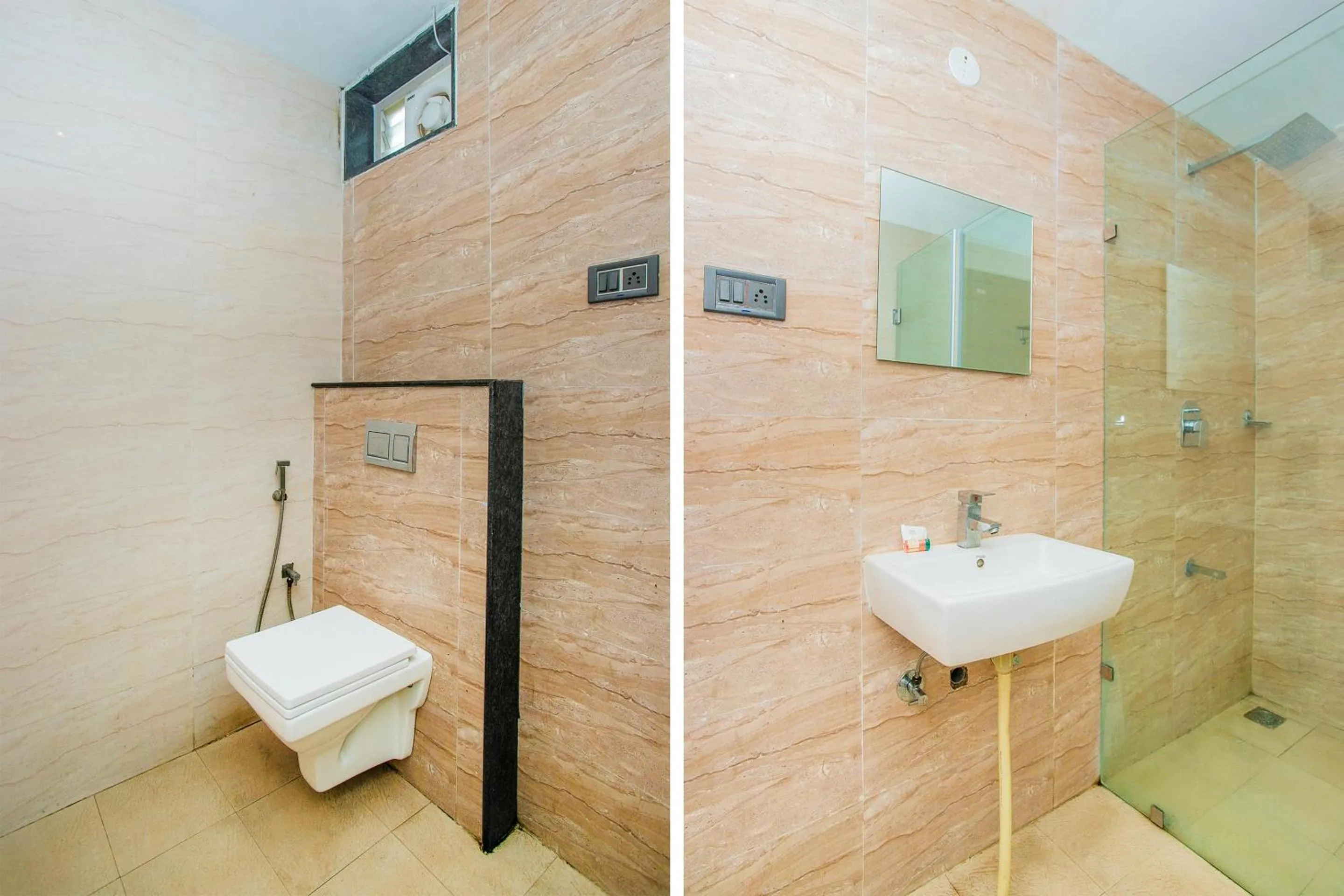 Bathroom in Hotel O Corner Golf View Near Embassy Golf Link Business Park