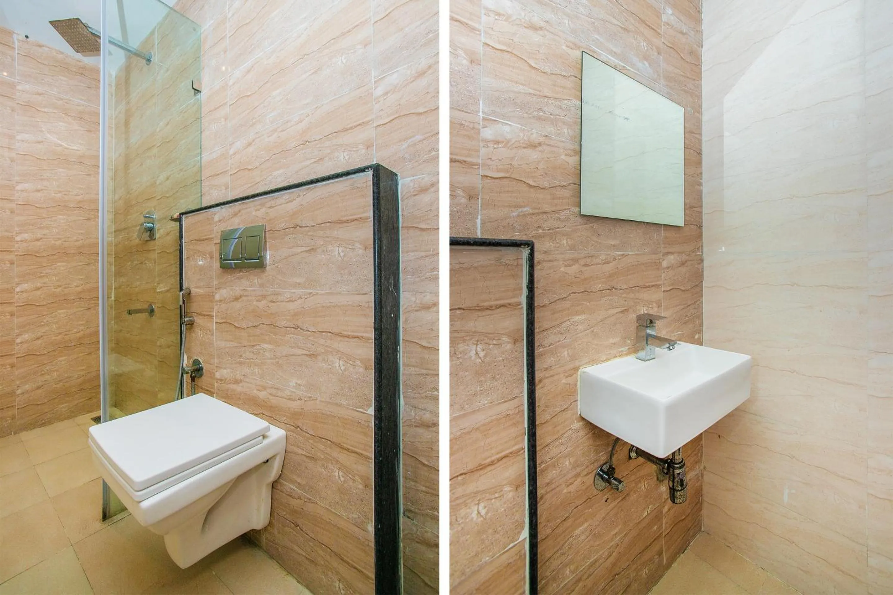 Bathroom in Hotel O Corner Golf View Near Embassy Golf Link Business Park