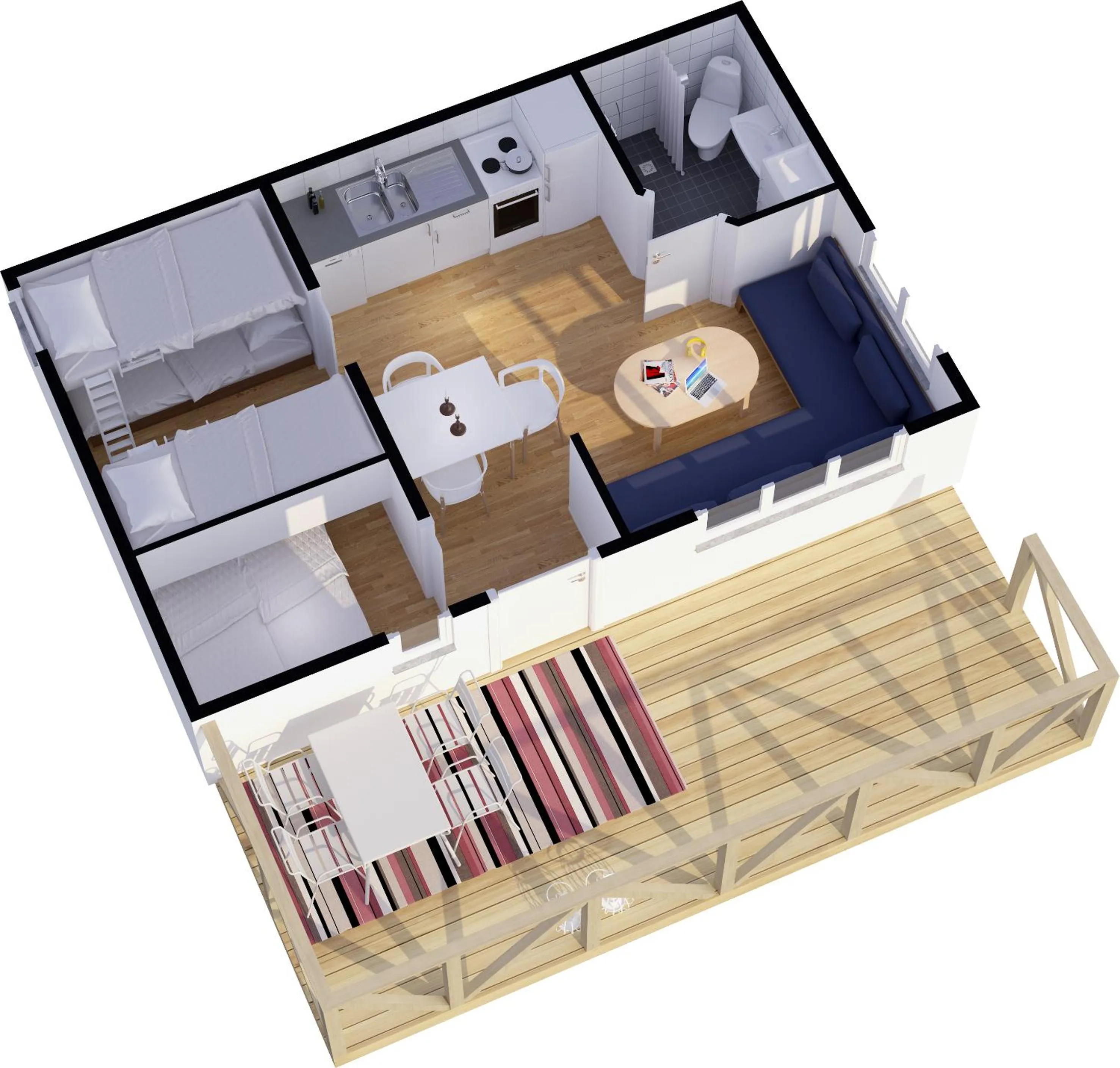 Photo of the whole room in Lagunen Cottages and Hostel