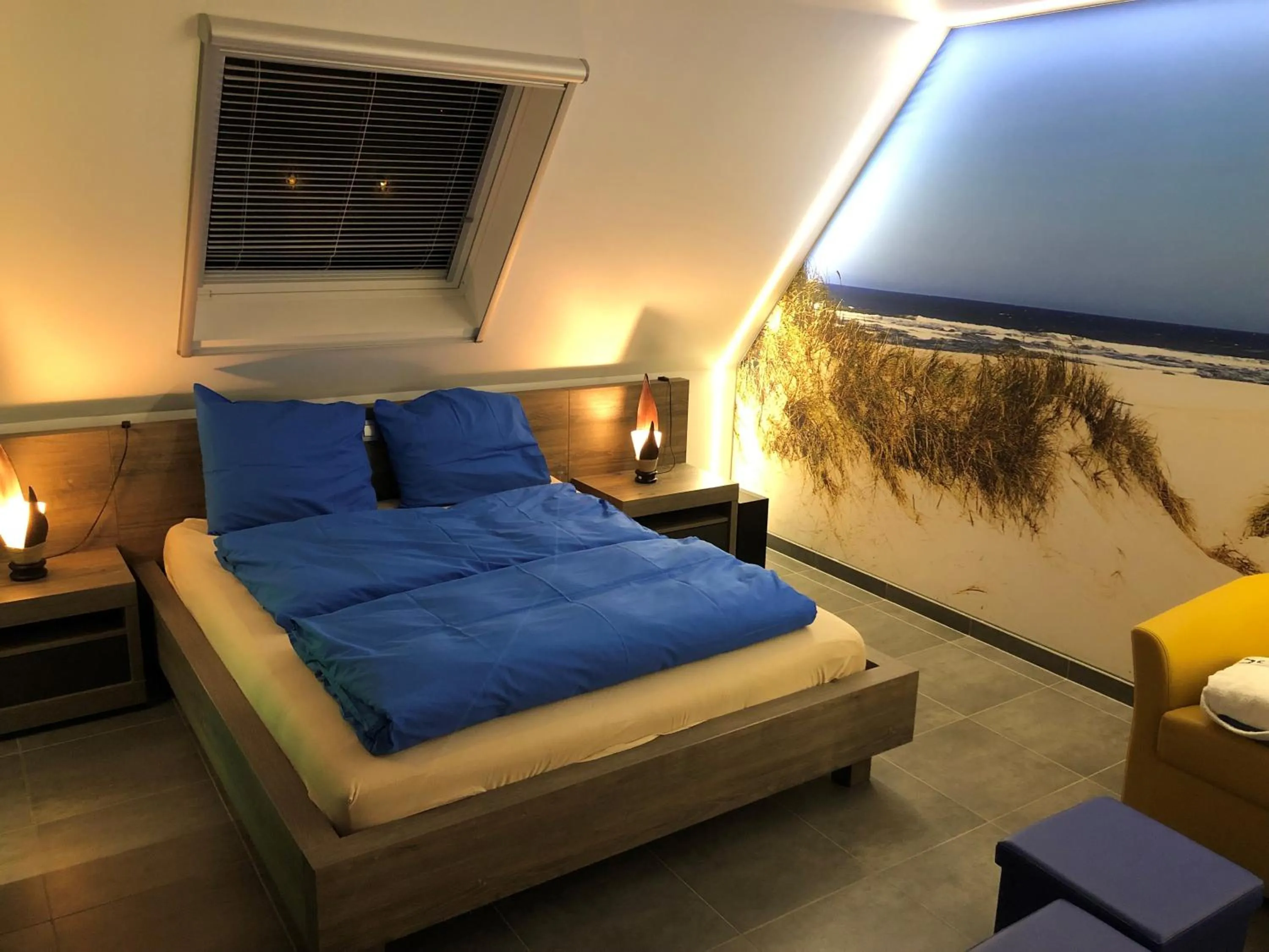Bed in B&B wellness Sea Nat voor Naturisten