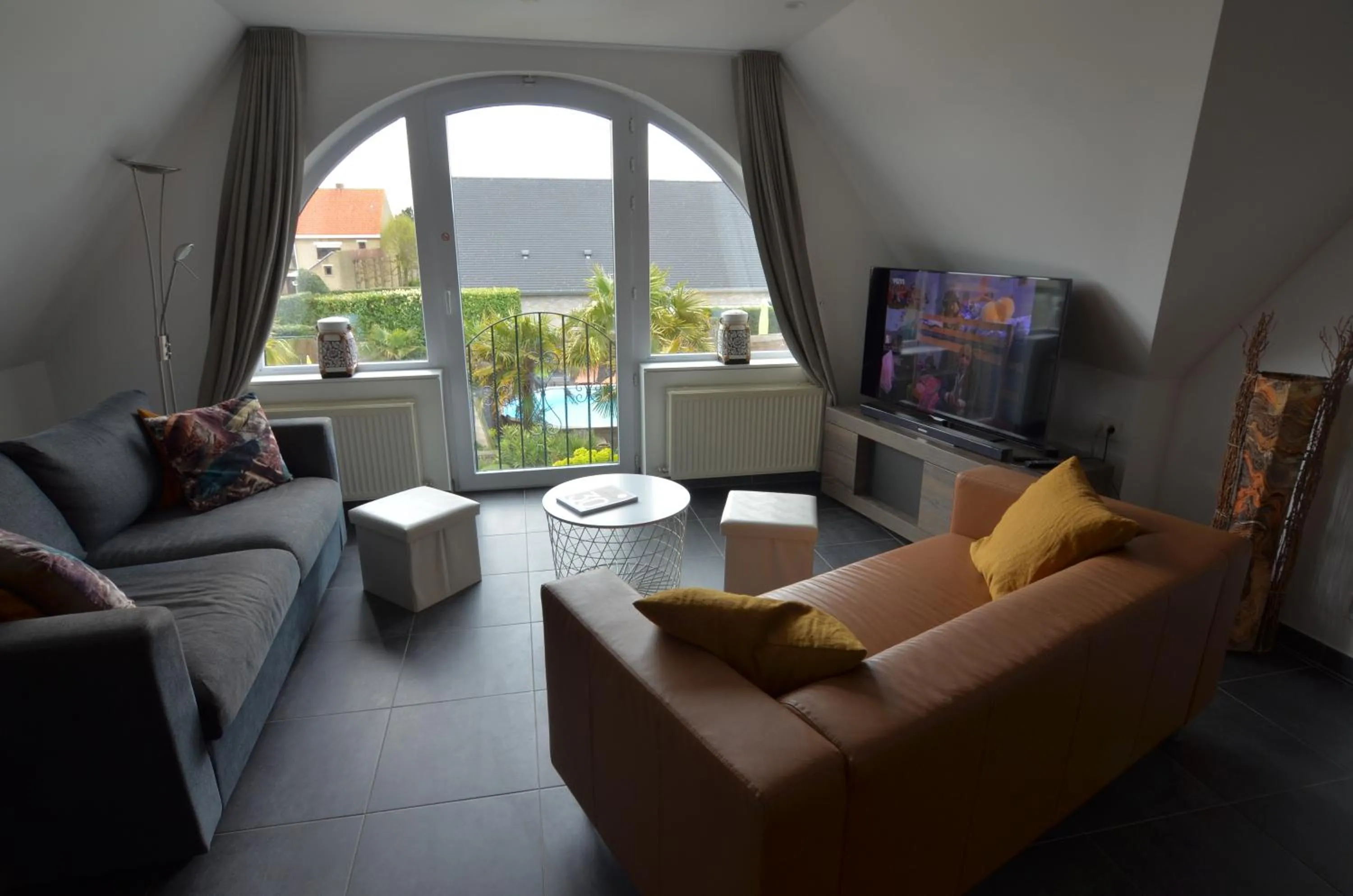 Living room in B&B wellness Sea Nat voor Naturisten