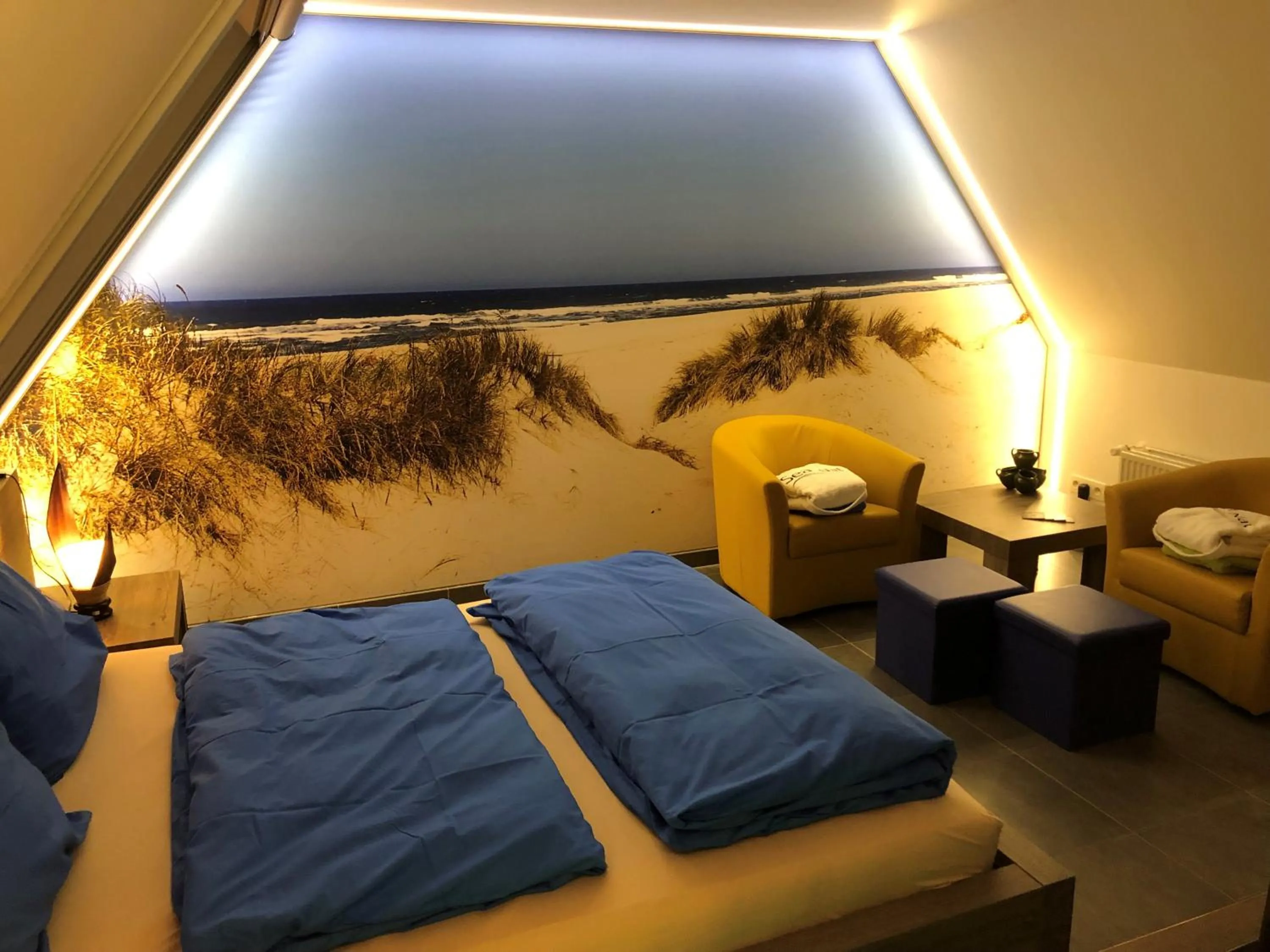 Bed in B&B wellness Sea Nat voor Naturisten