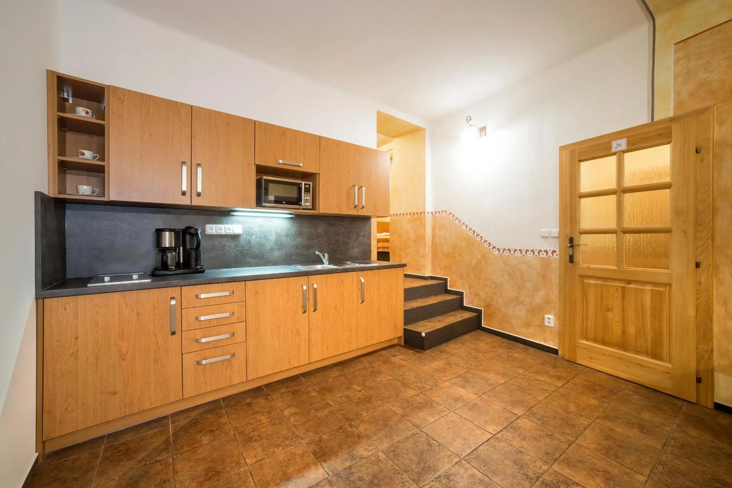 Kitchen or kitchenette in Pension Galko