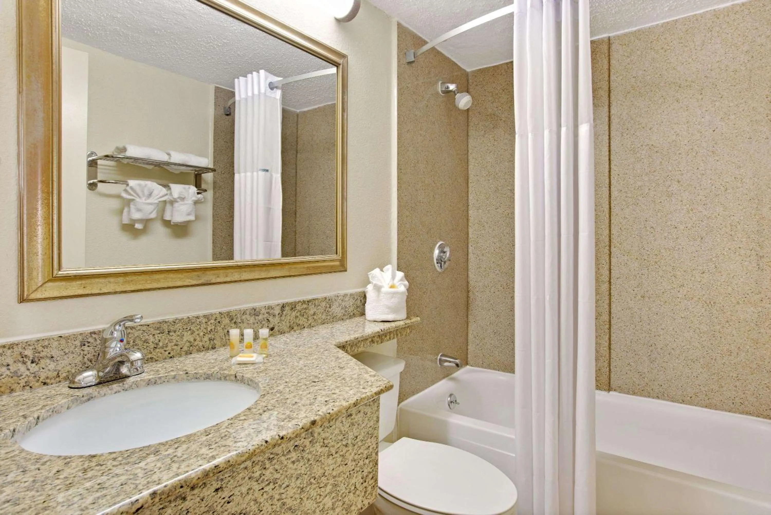 Bathroom in Days Inn by Wyndham Charlotte/Woodlawn Near Carowinds