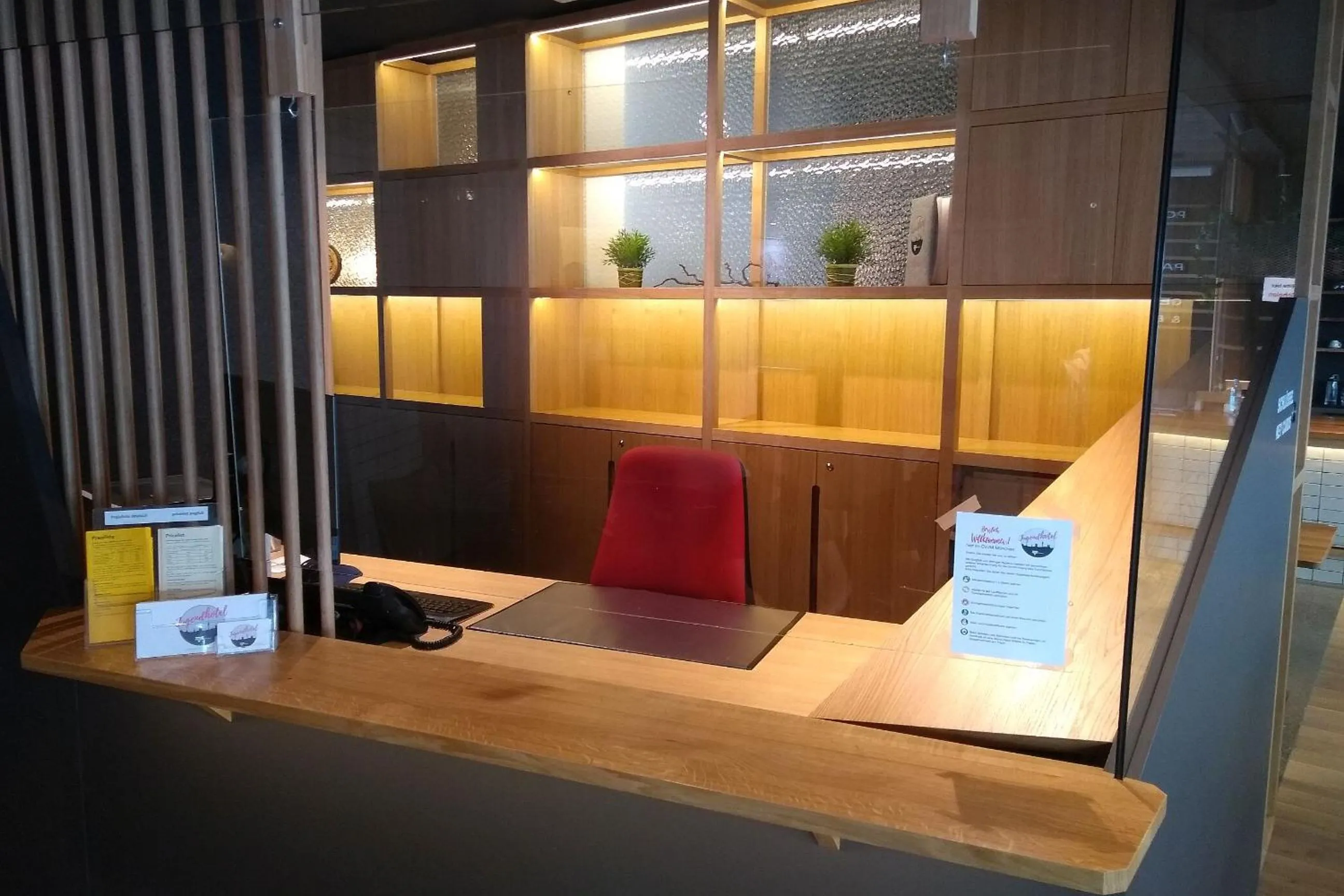 Lobby or reception in CVJM Jugendhotel München