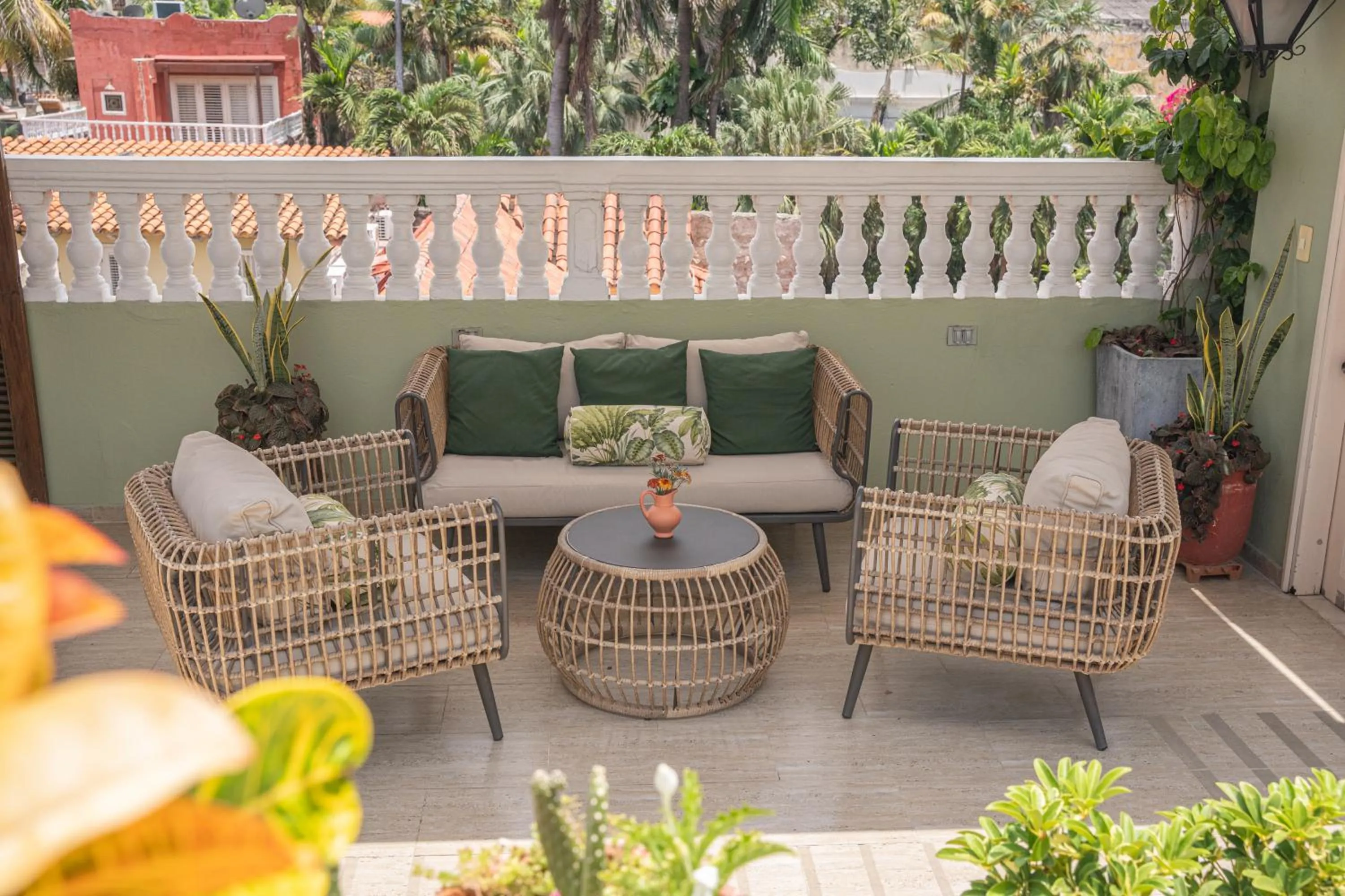 Balcony/Terrace in Hotel Casa La Fe