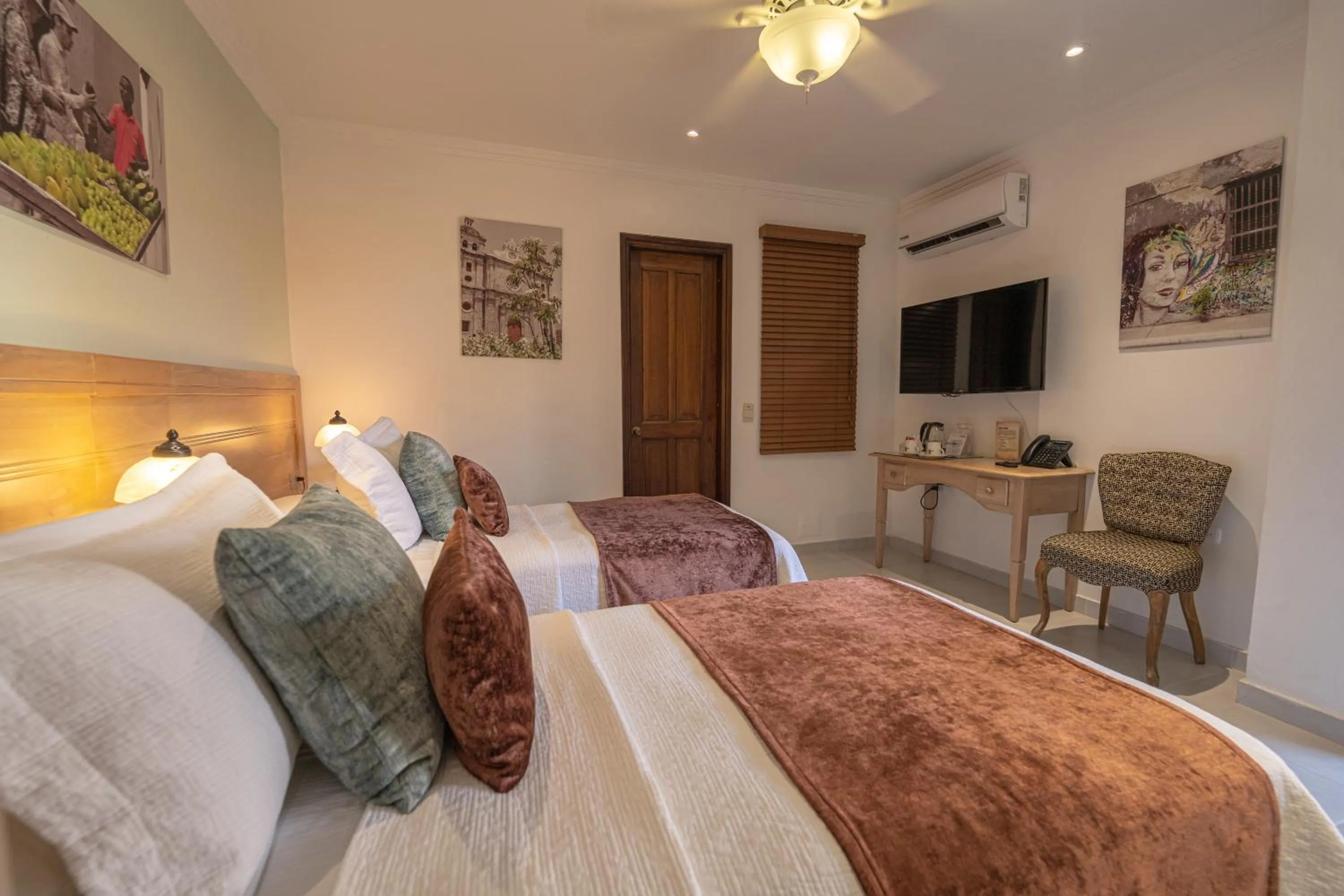 furniture, Bed in Hotel Casa La Fe