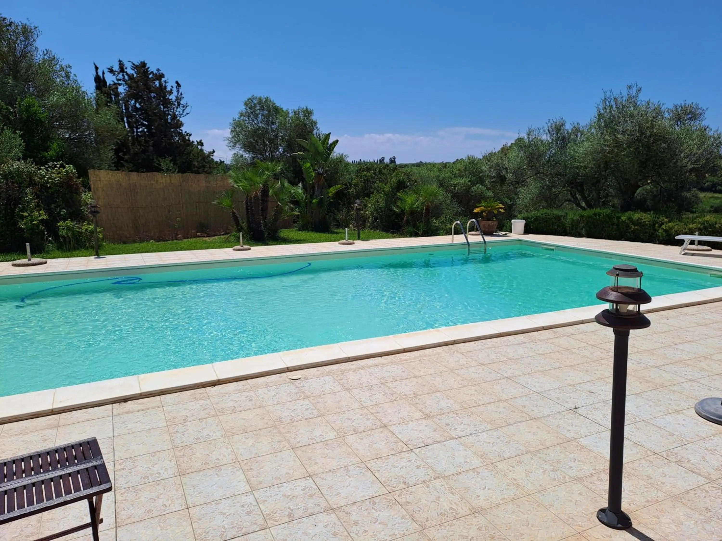 Pool view in B&B Castiglias