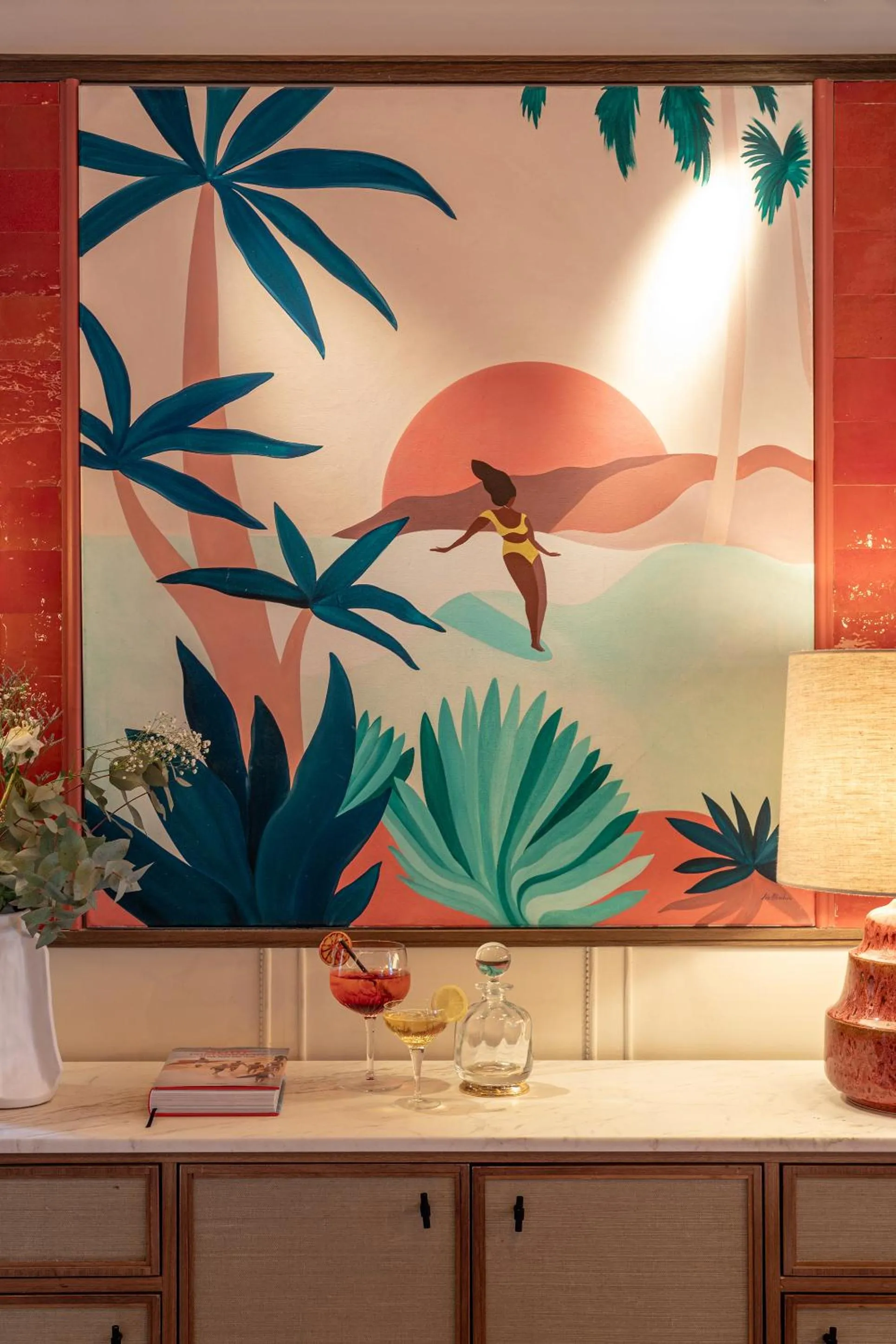 Living room in Hotel de Silhouette