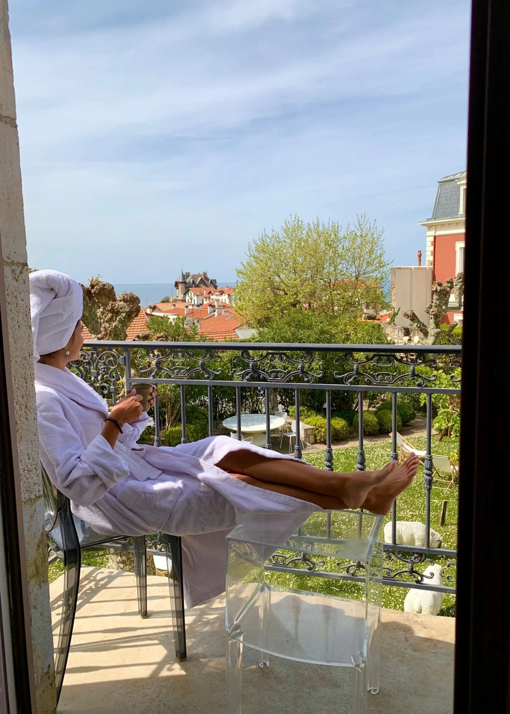 Garden view in Hotel de Silhouette