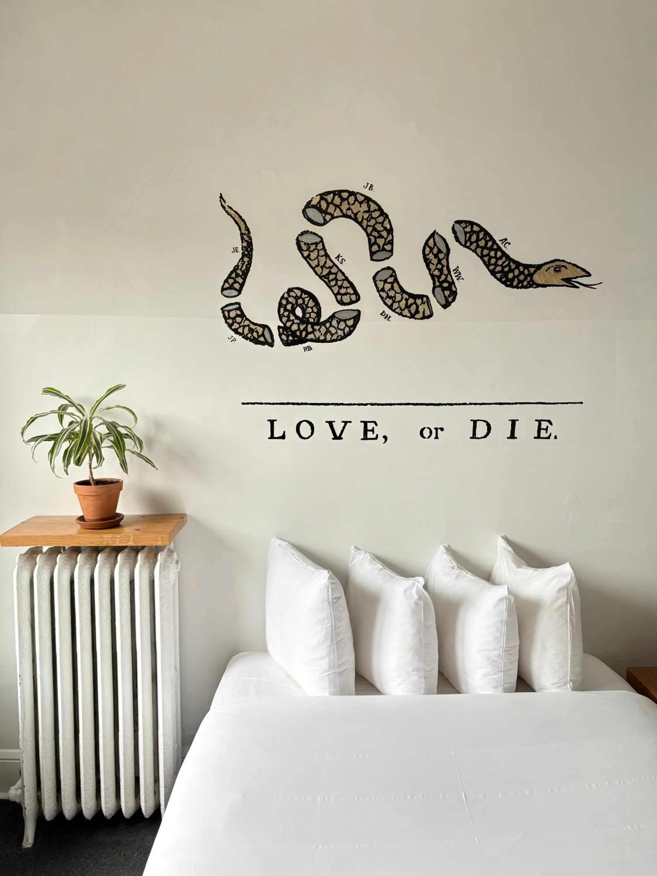 Decorative detail, Bed in Ace Hotel Seattle