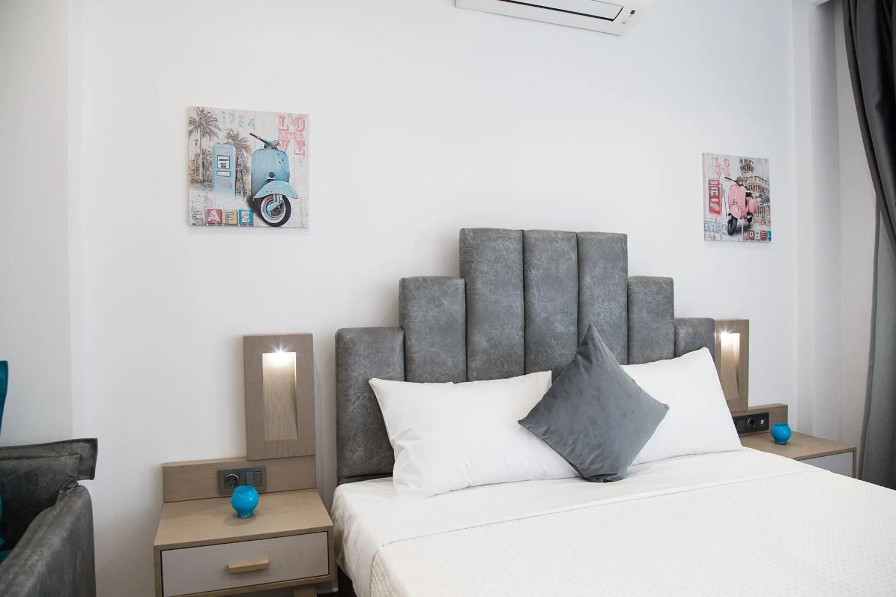 Bedroom, Bed in Amalia Rooms Sea View