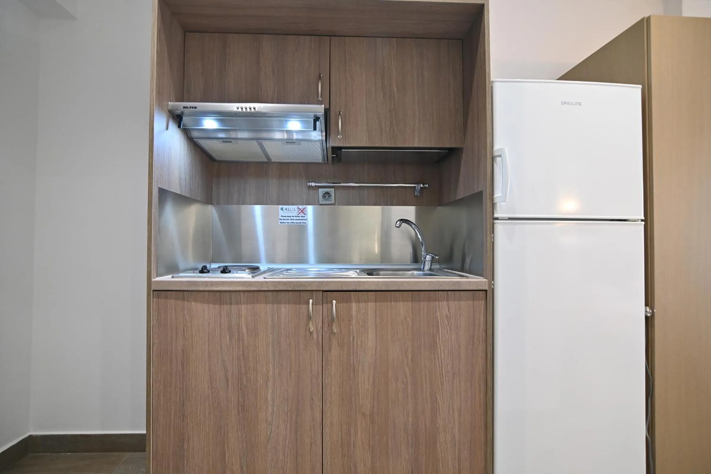 Kitchen or kitchenette in Amalia Rooms Sea View