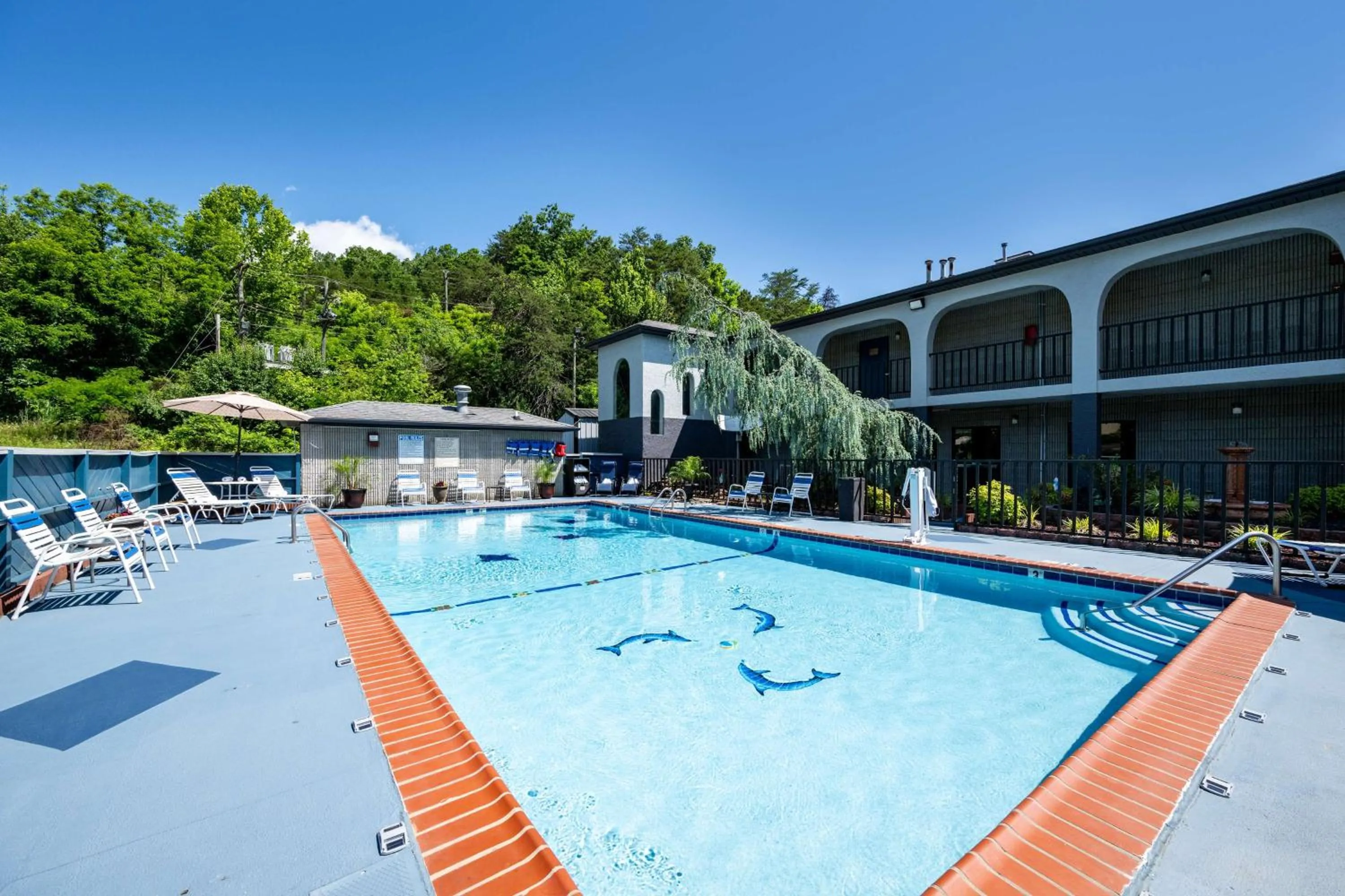 Pool view in Best Western Corbin Inn