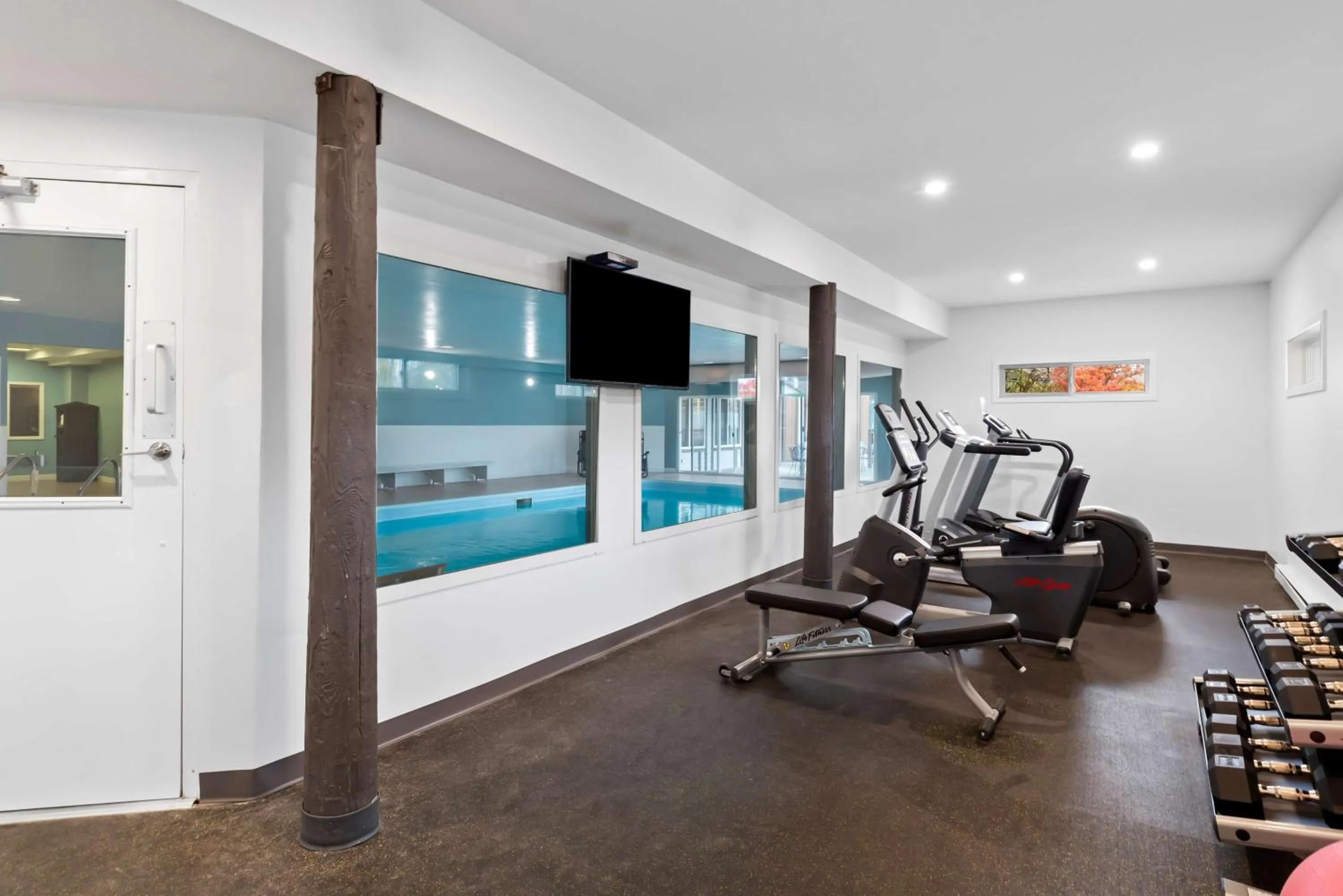 Fitness centre/facilities in Travelodge by Wyndham Parksville