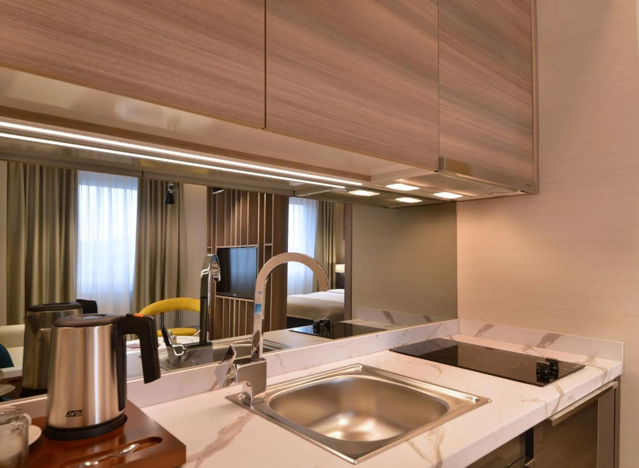 Kitchen or kitchenette in Nish Palace Exlusive Suites