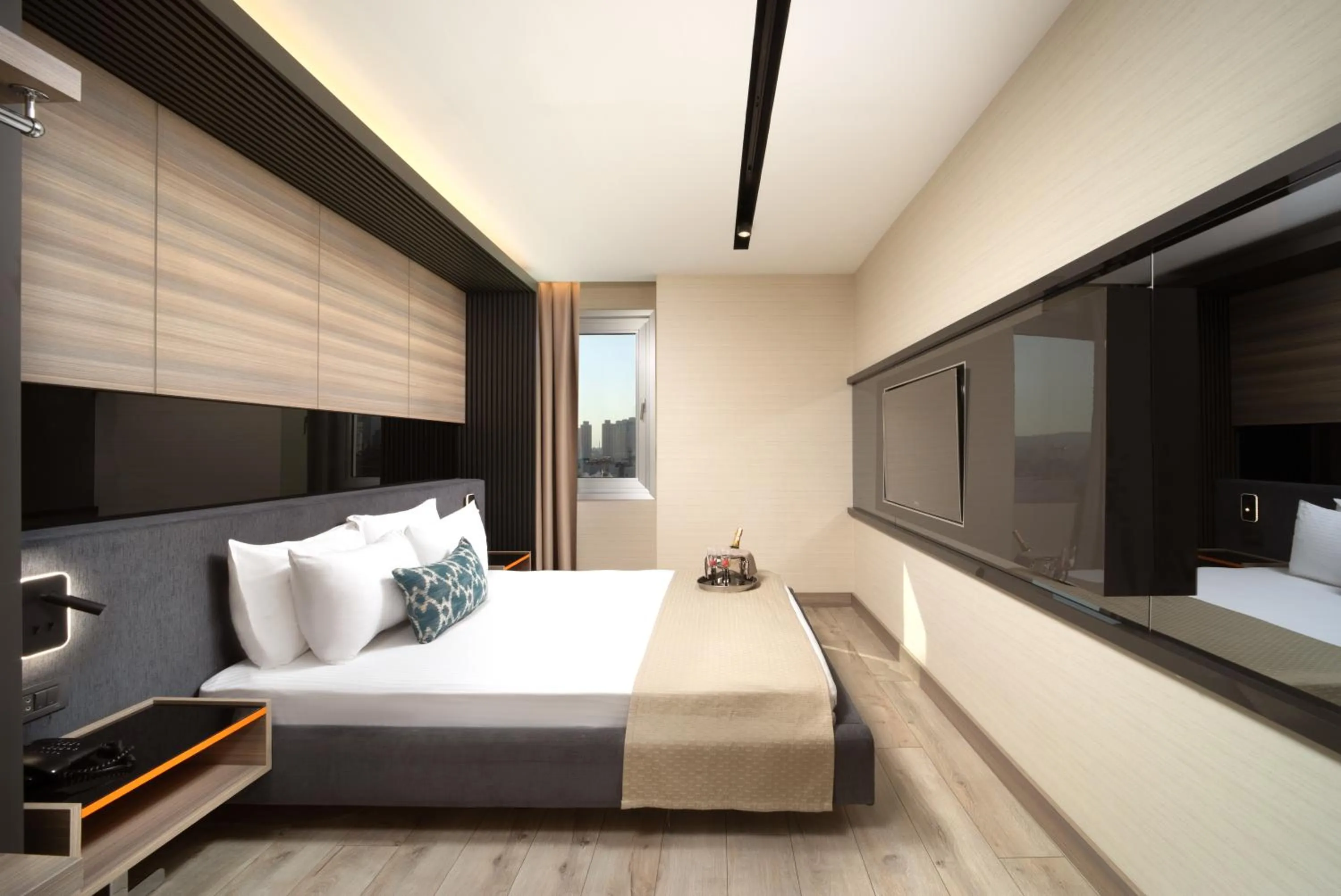 Bed in Nish Palace Exlusive Suites