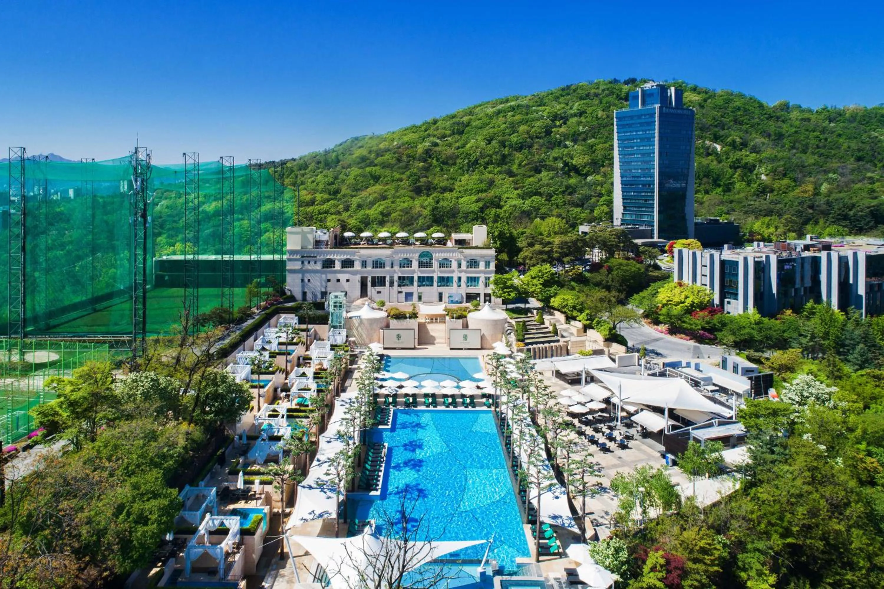 Pool view in Banyan Tree Club & Spa Seoul