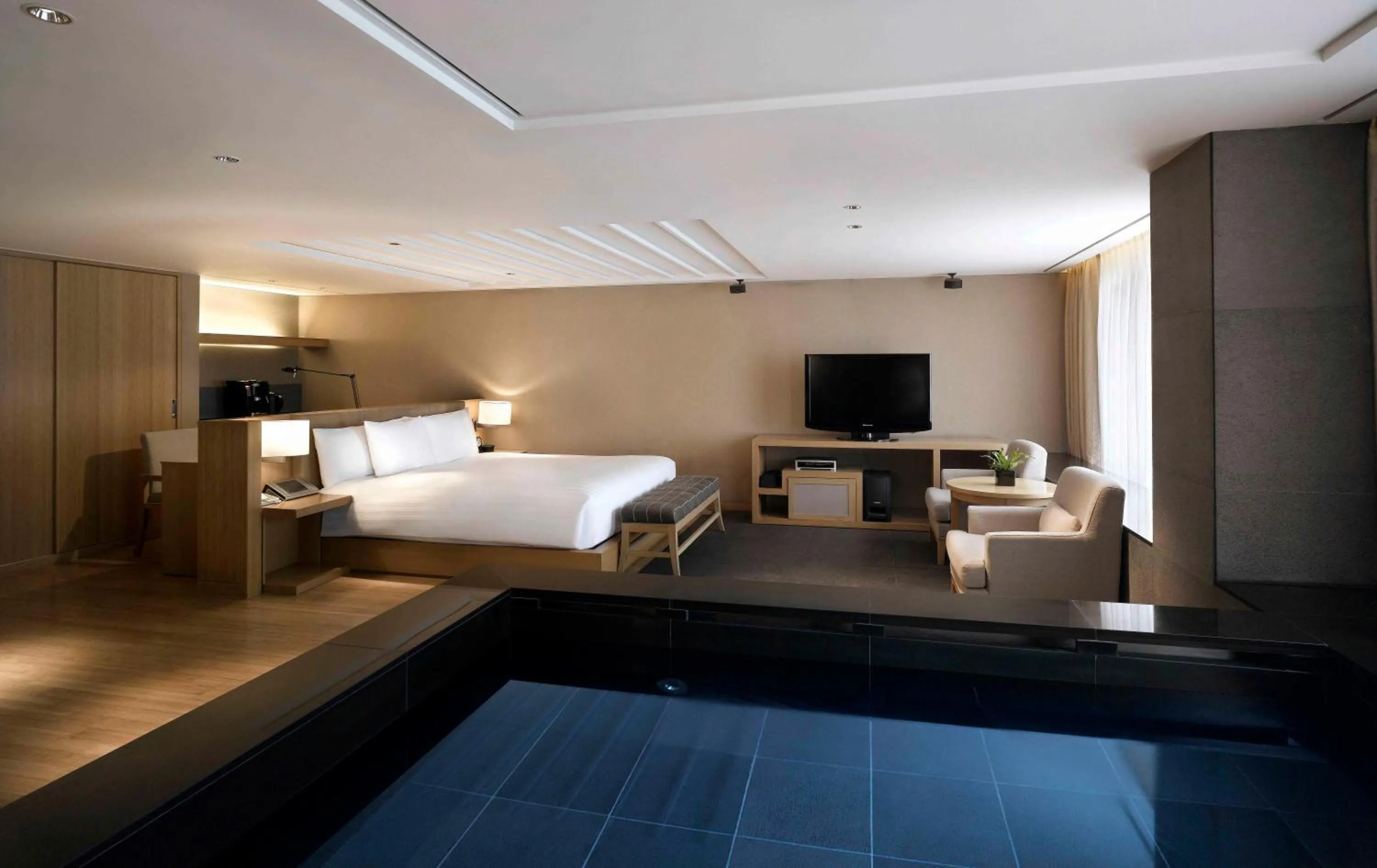 Bed in Banyan Tree Club & Spa Seoul