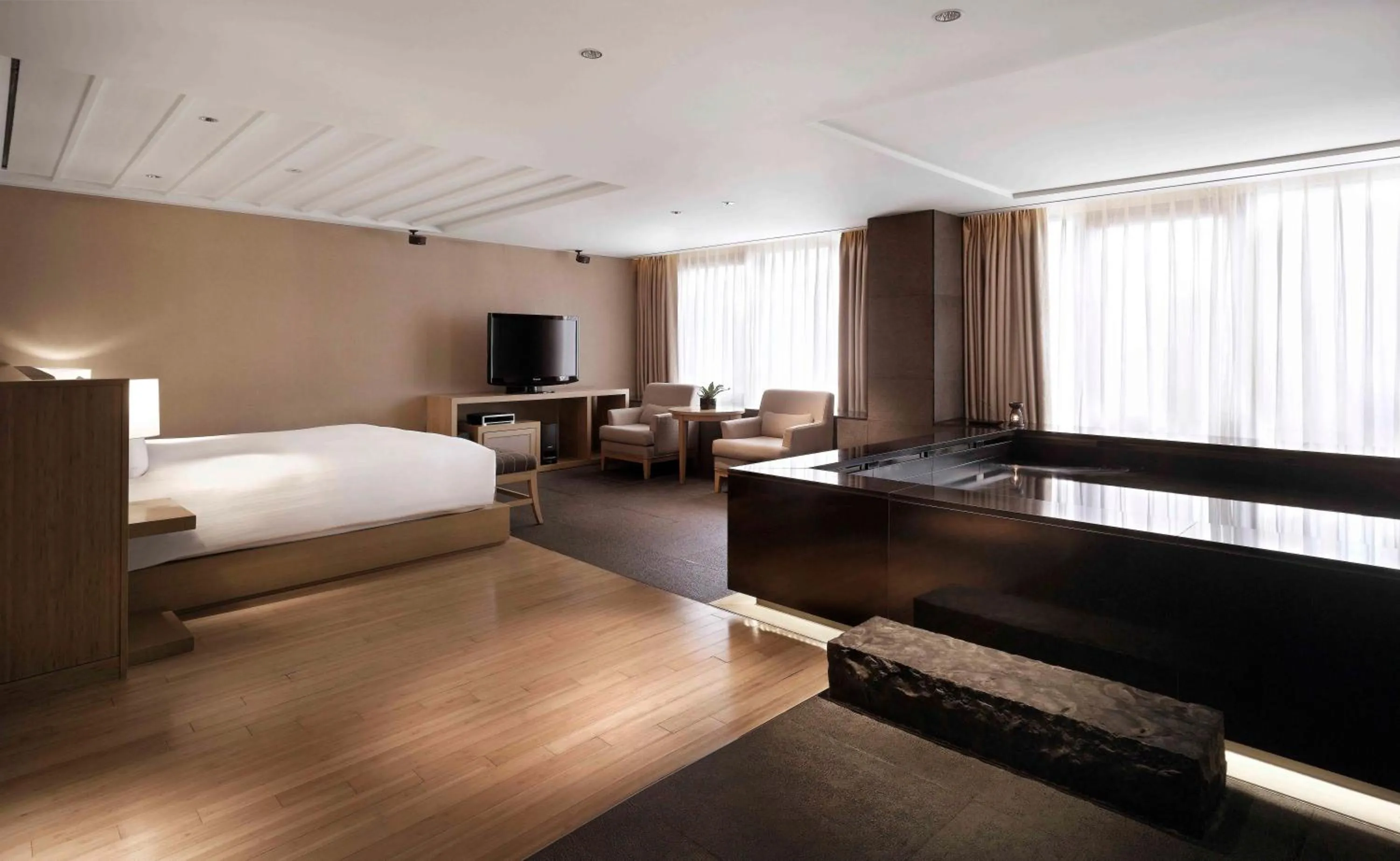 Bed in Banyan Tree Club & Spa Seoul
