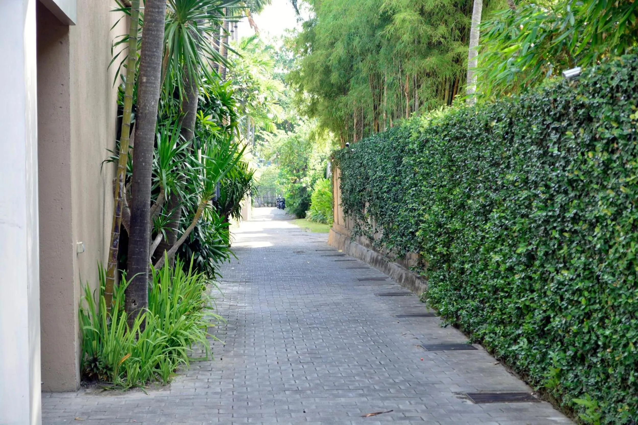 Quiet street view in Sienna Villas Seminyak