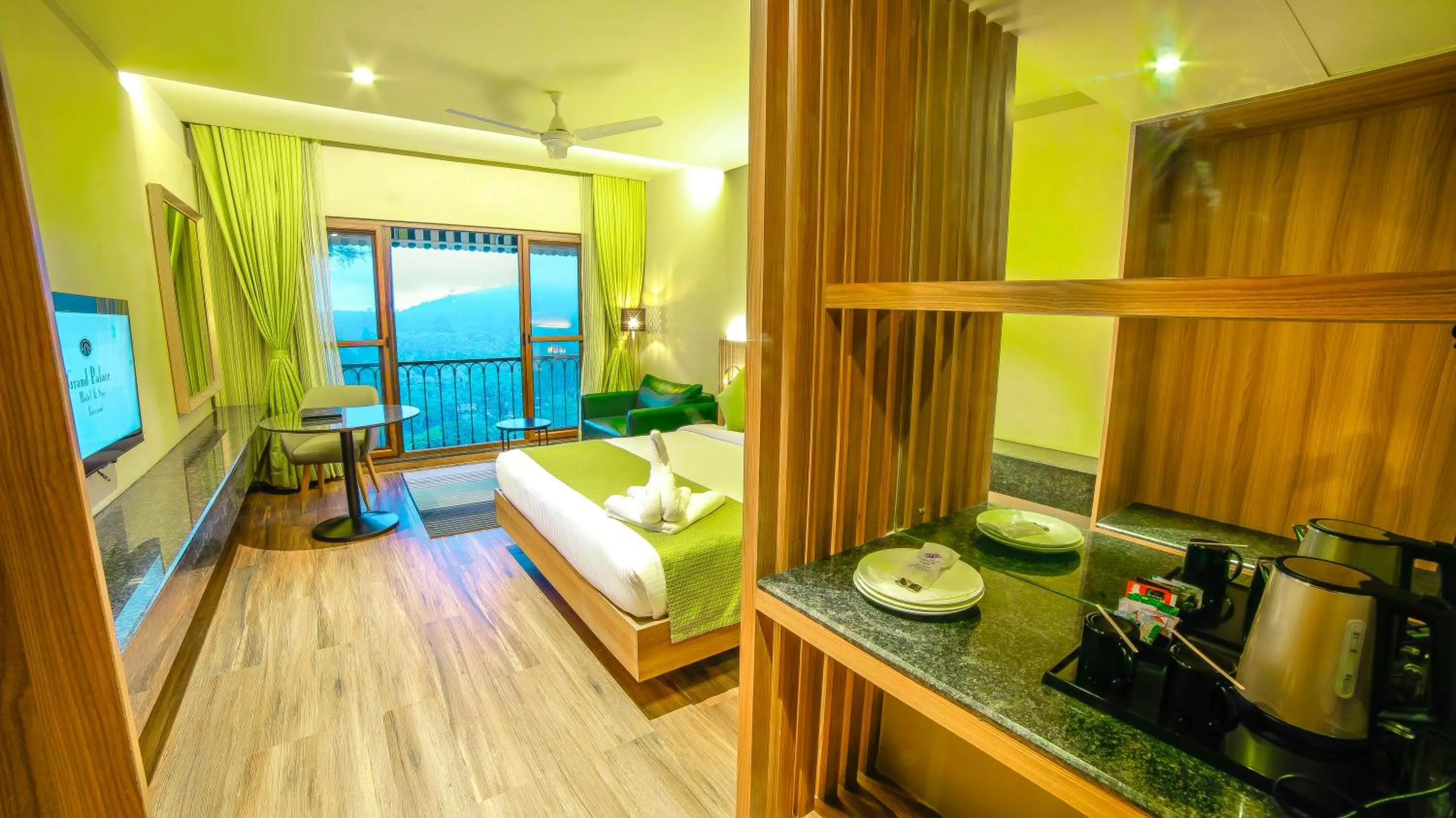 Bed in Grand Palace Hotel & Spa