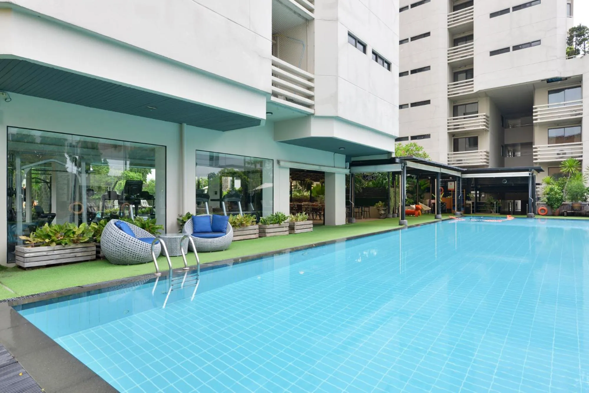 Pool view in Abloom Exclusive Serviced Apartments