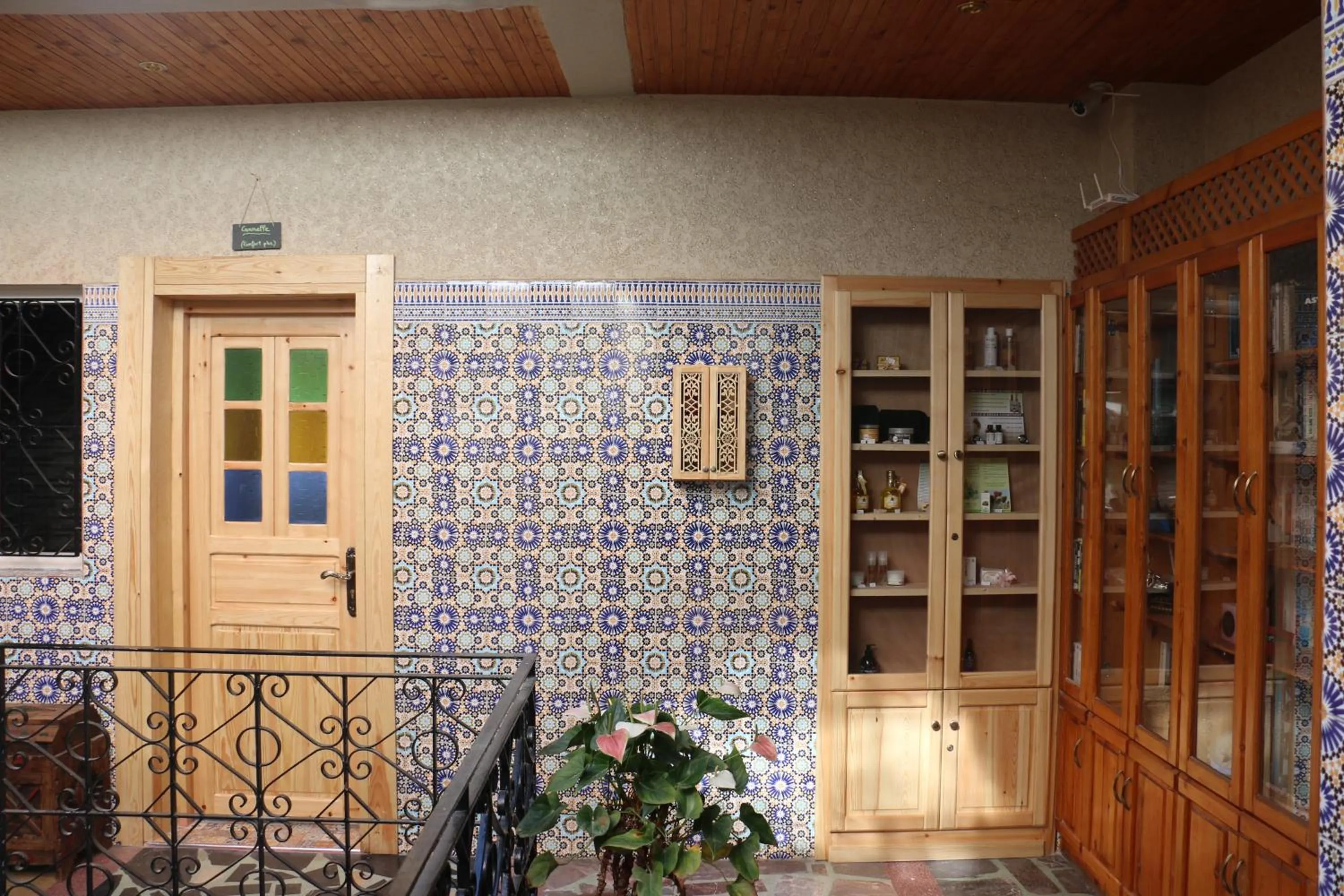 Library in Riad Les Chtis D'Agadir