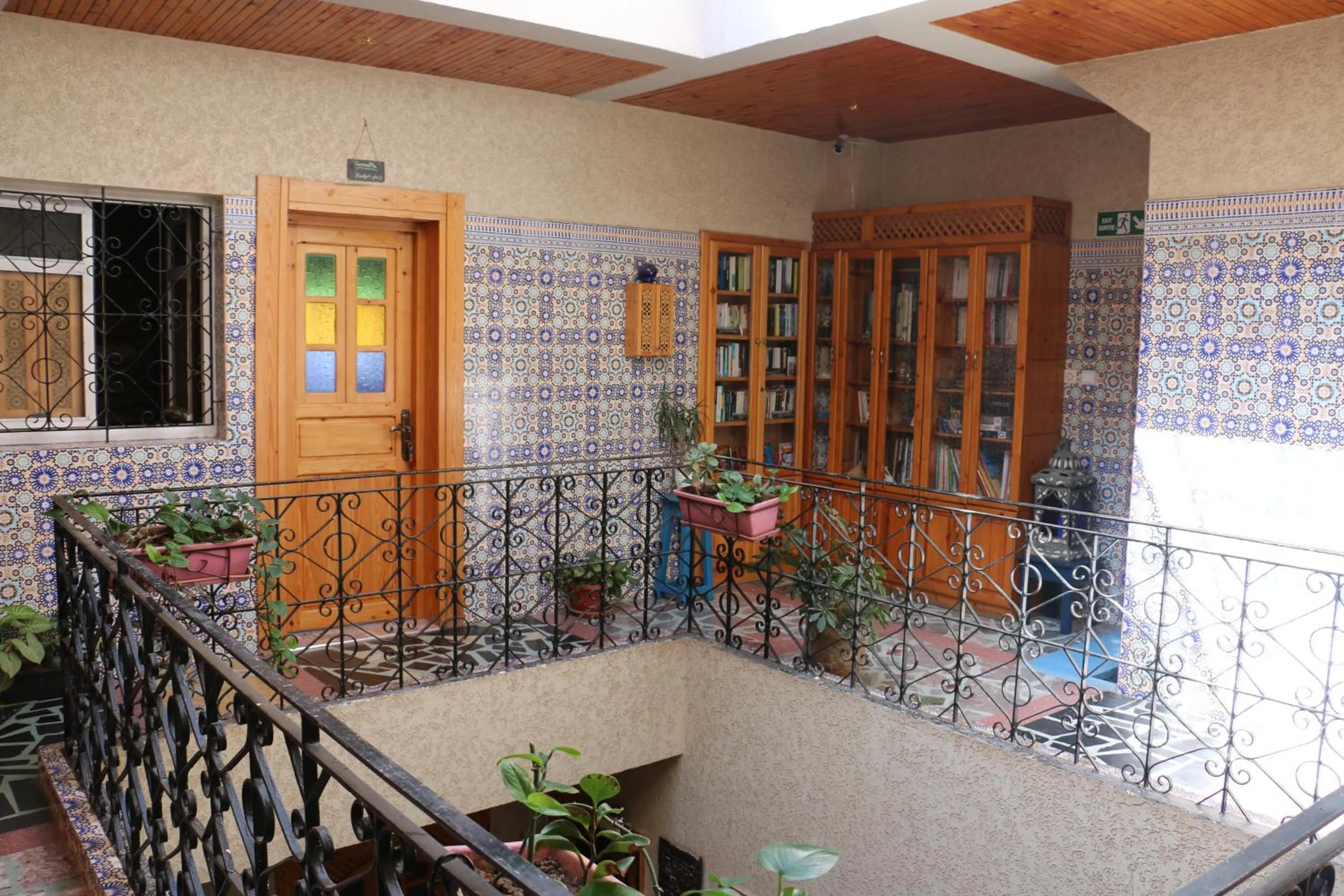 Library in Riad Les Chtis D'Agadir