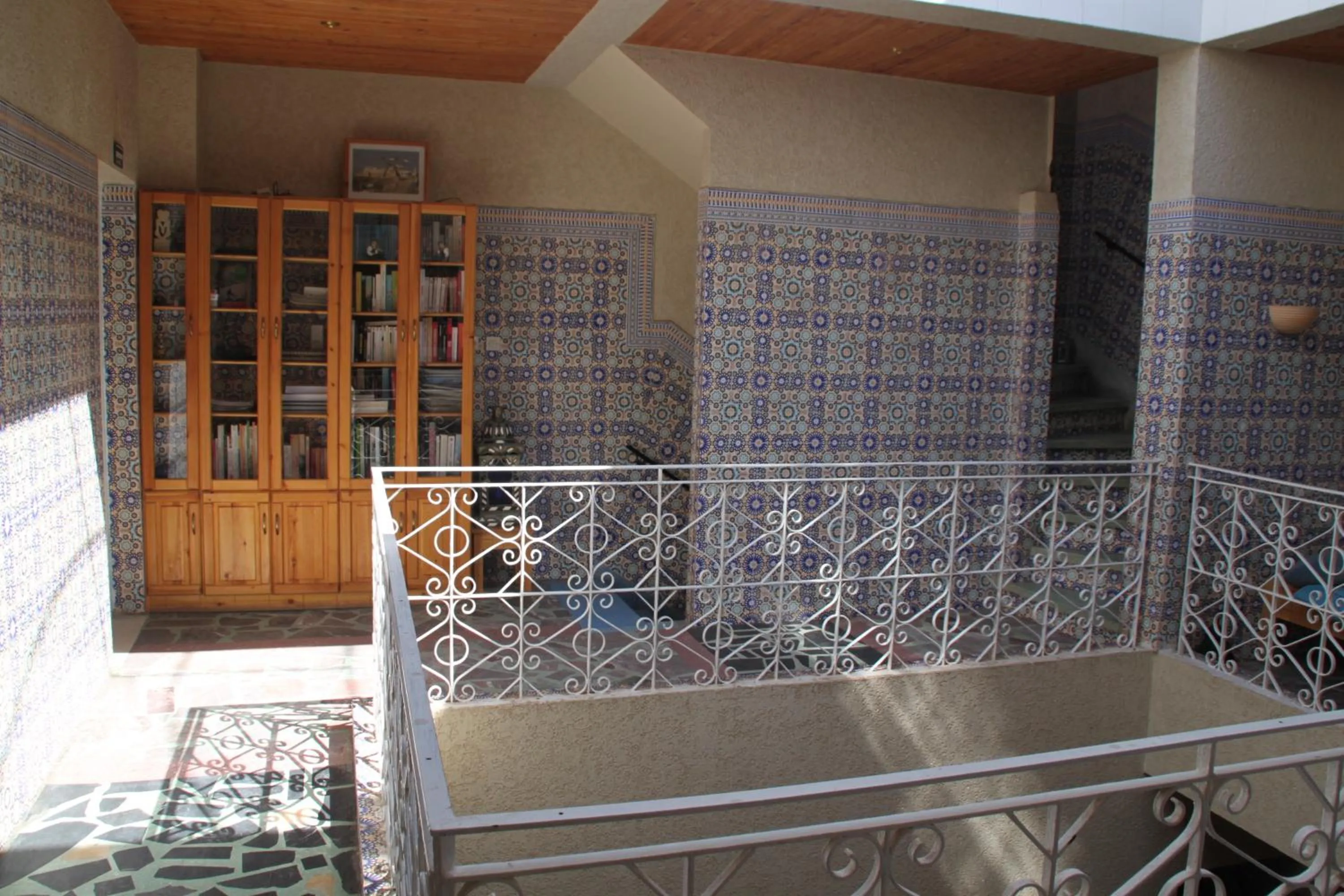 Library in Riad Les Chtis D'Agadir