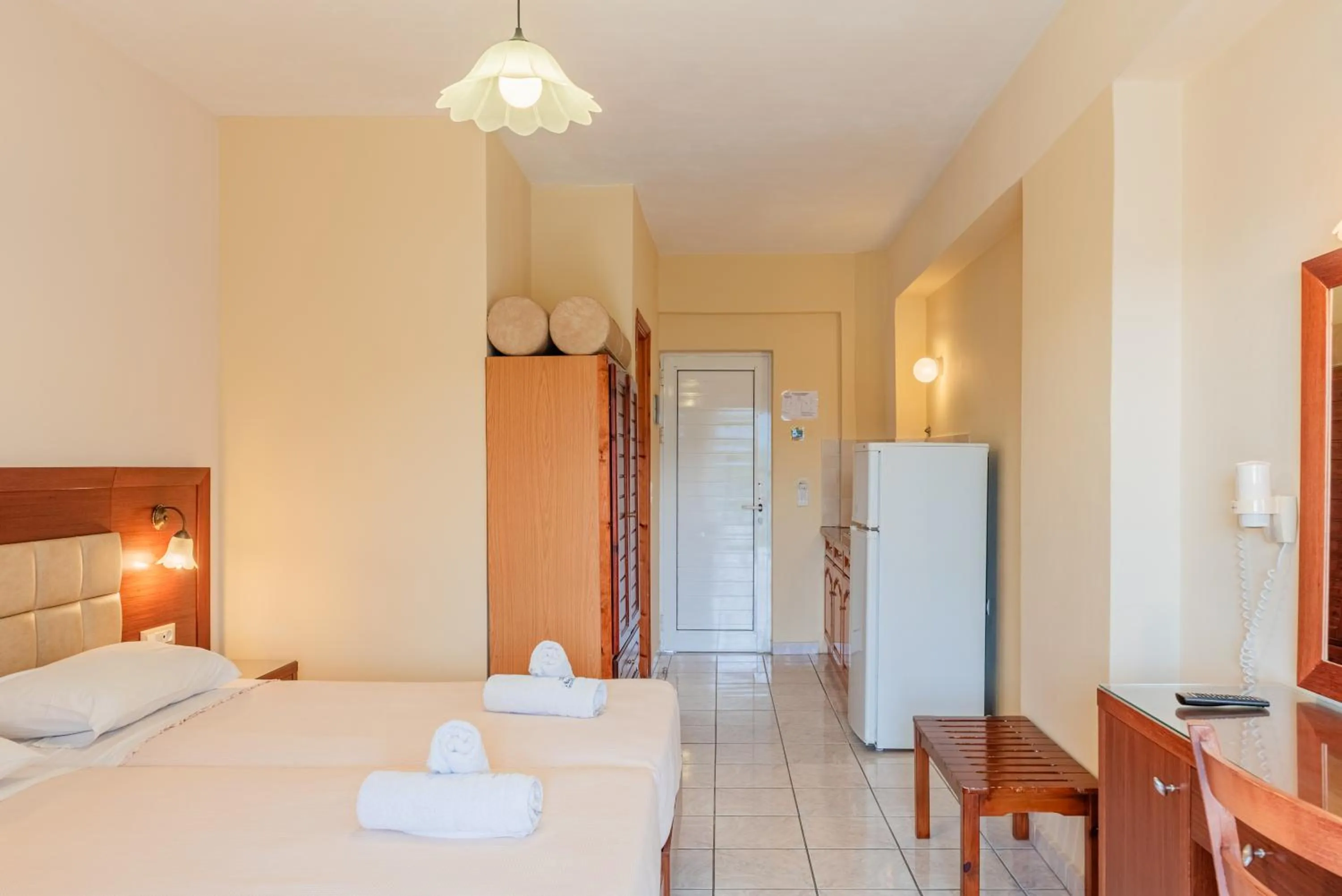 Bedroom, Bed in Village Inn Studios & Family Apartments