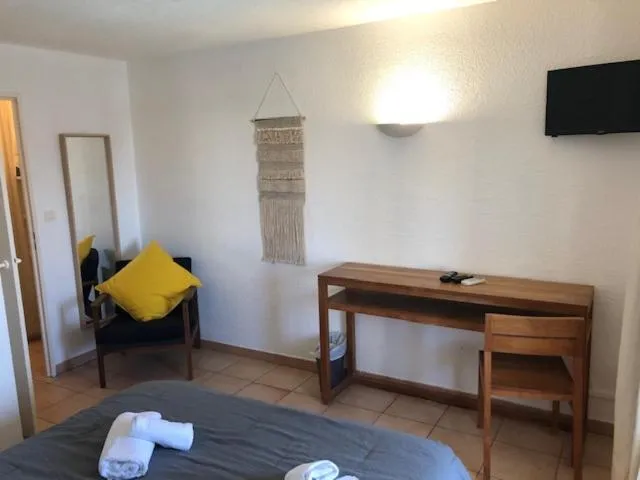 Bed in Hotel Le Bleu Marine