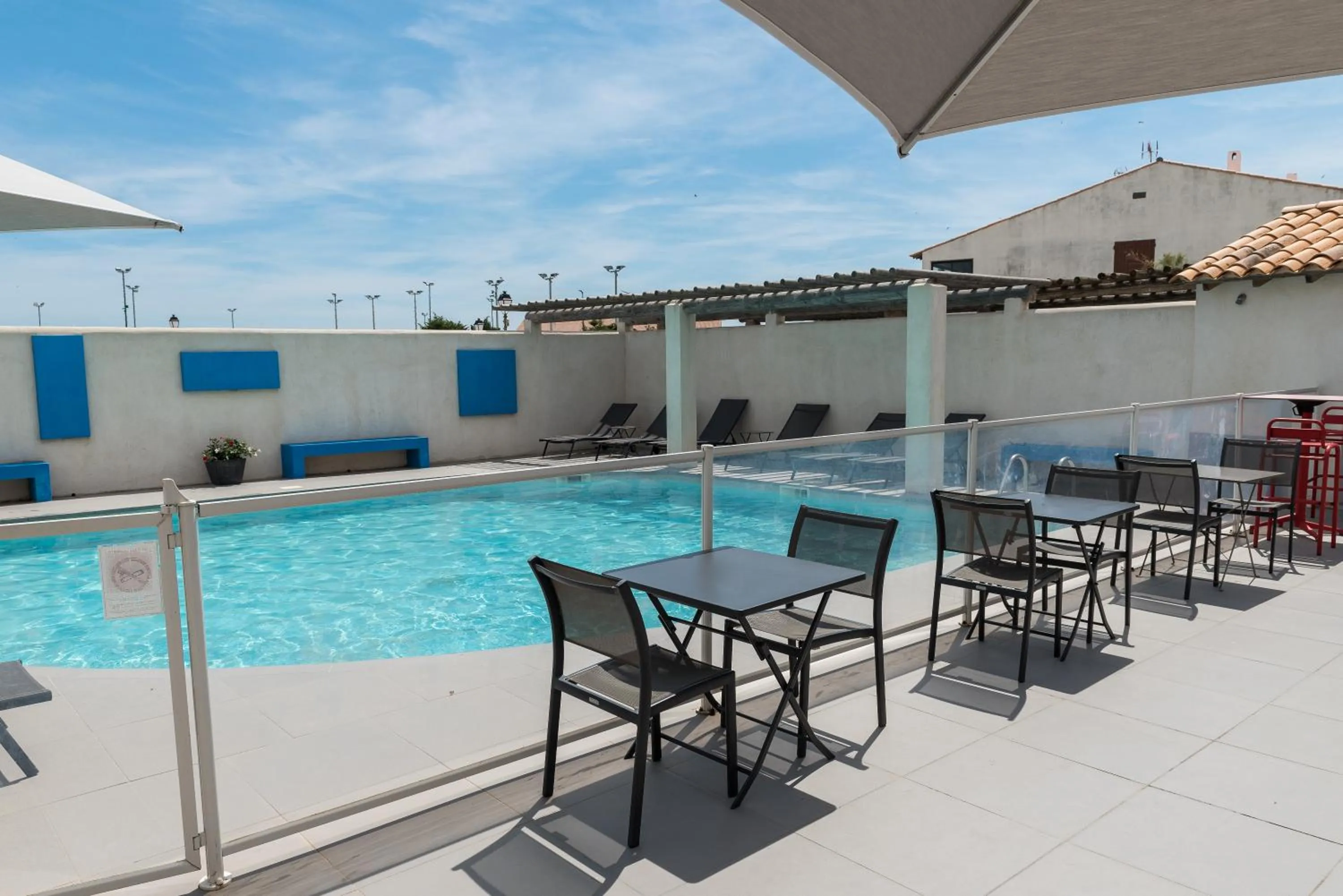 Patio in Hotel Le Bleu Marine