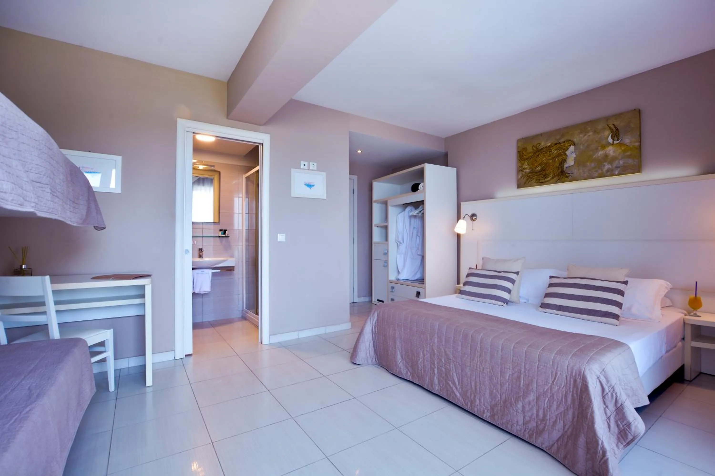 Bed in Sidari Beach Hotel