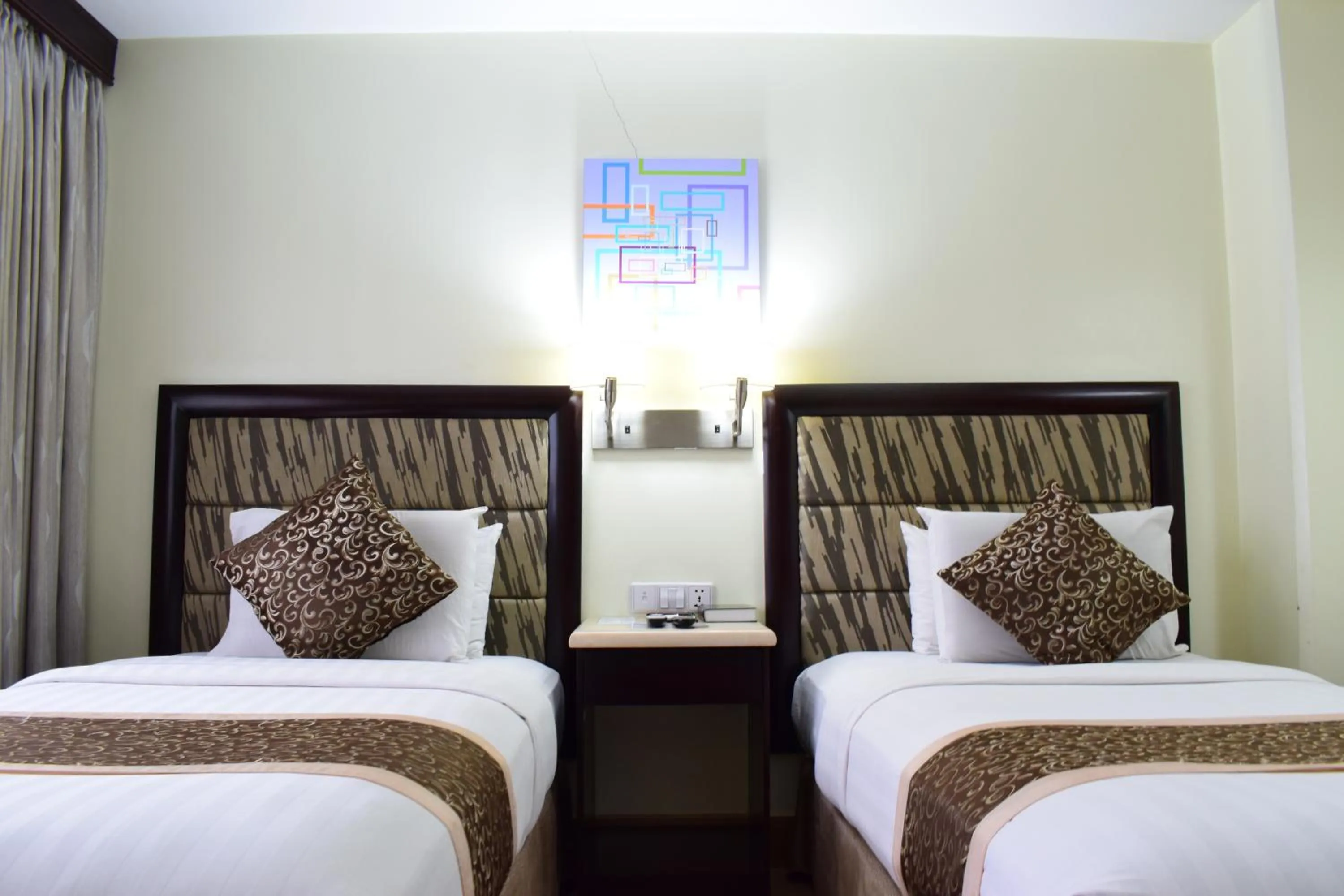 Decorative detail, Bed in Diamond Suites and Residences