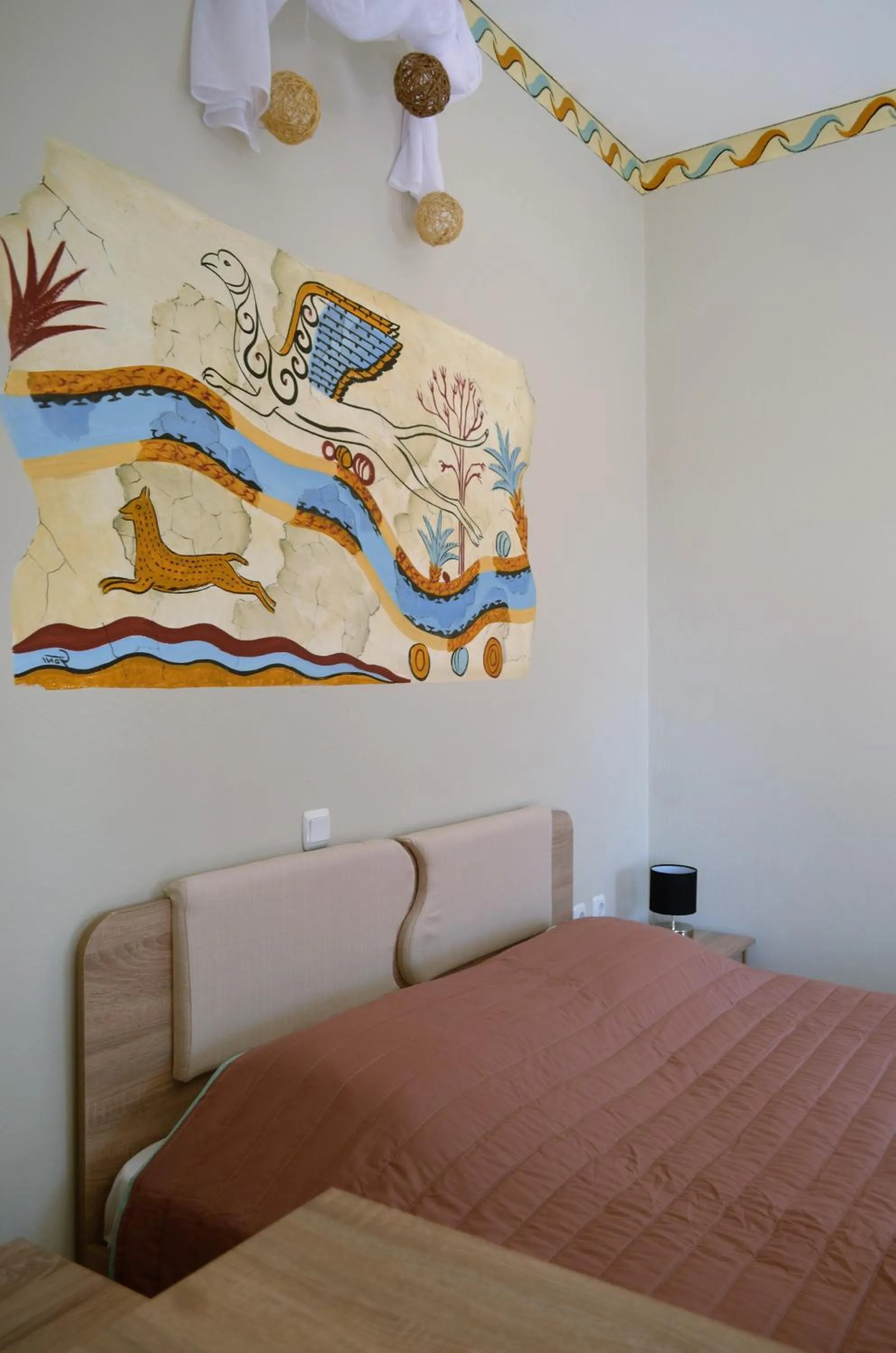 Bed in Kafouros Hotel